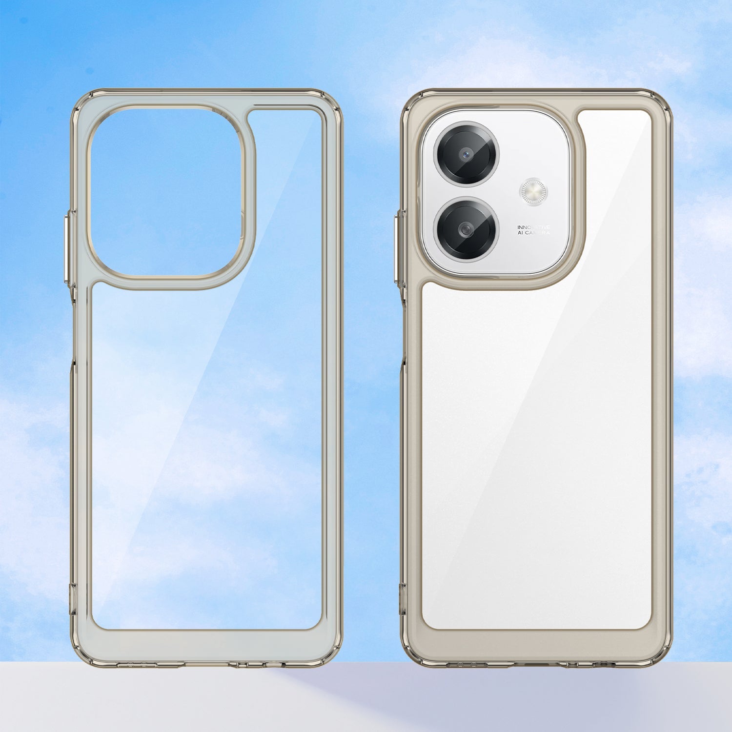Oppo A40 4G Soft Gel Case [Clear Grey]