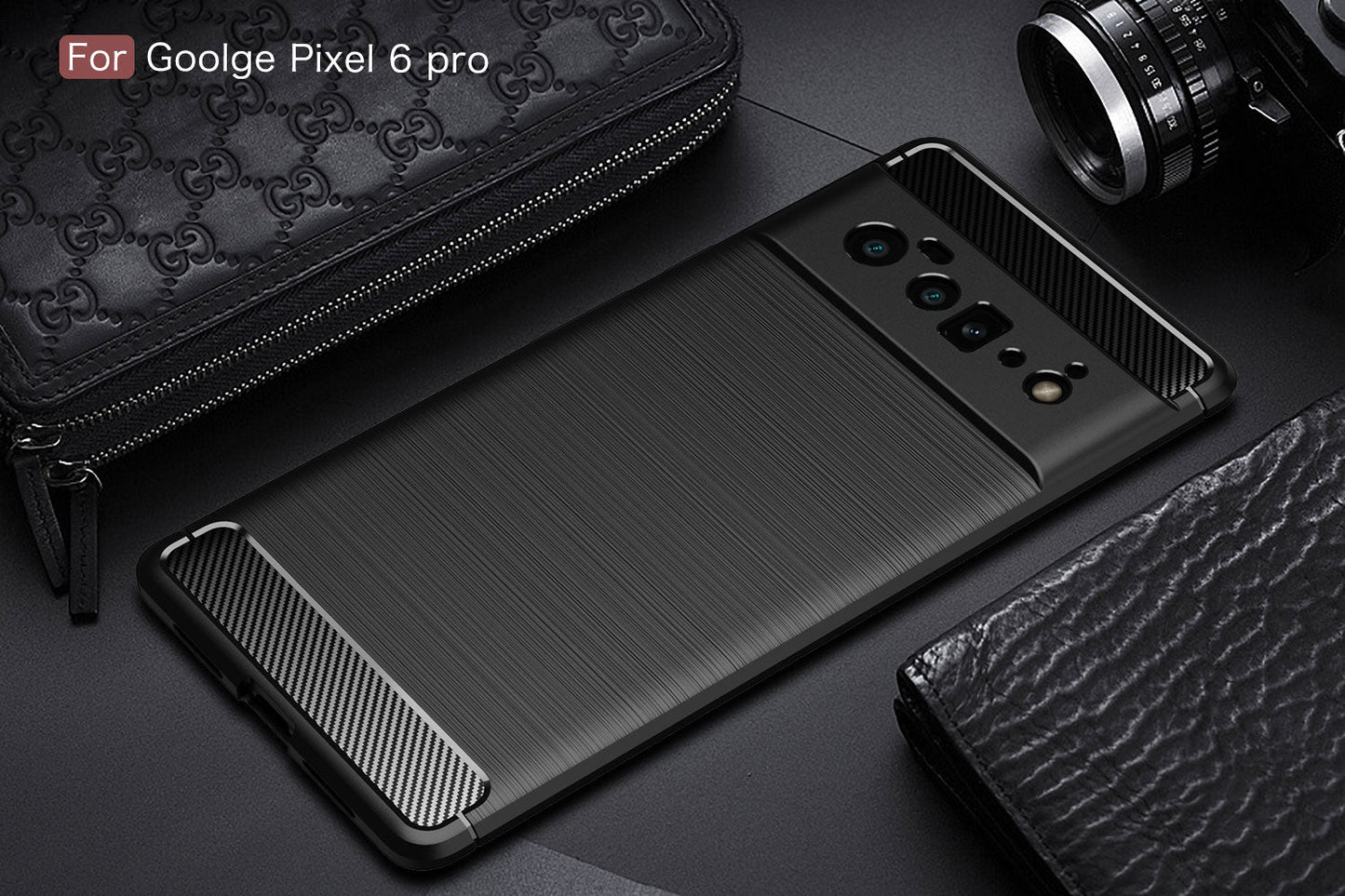 Google Pixel 6 Pro Carbon Fibre Case [Black]