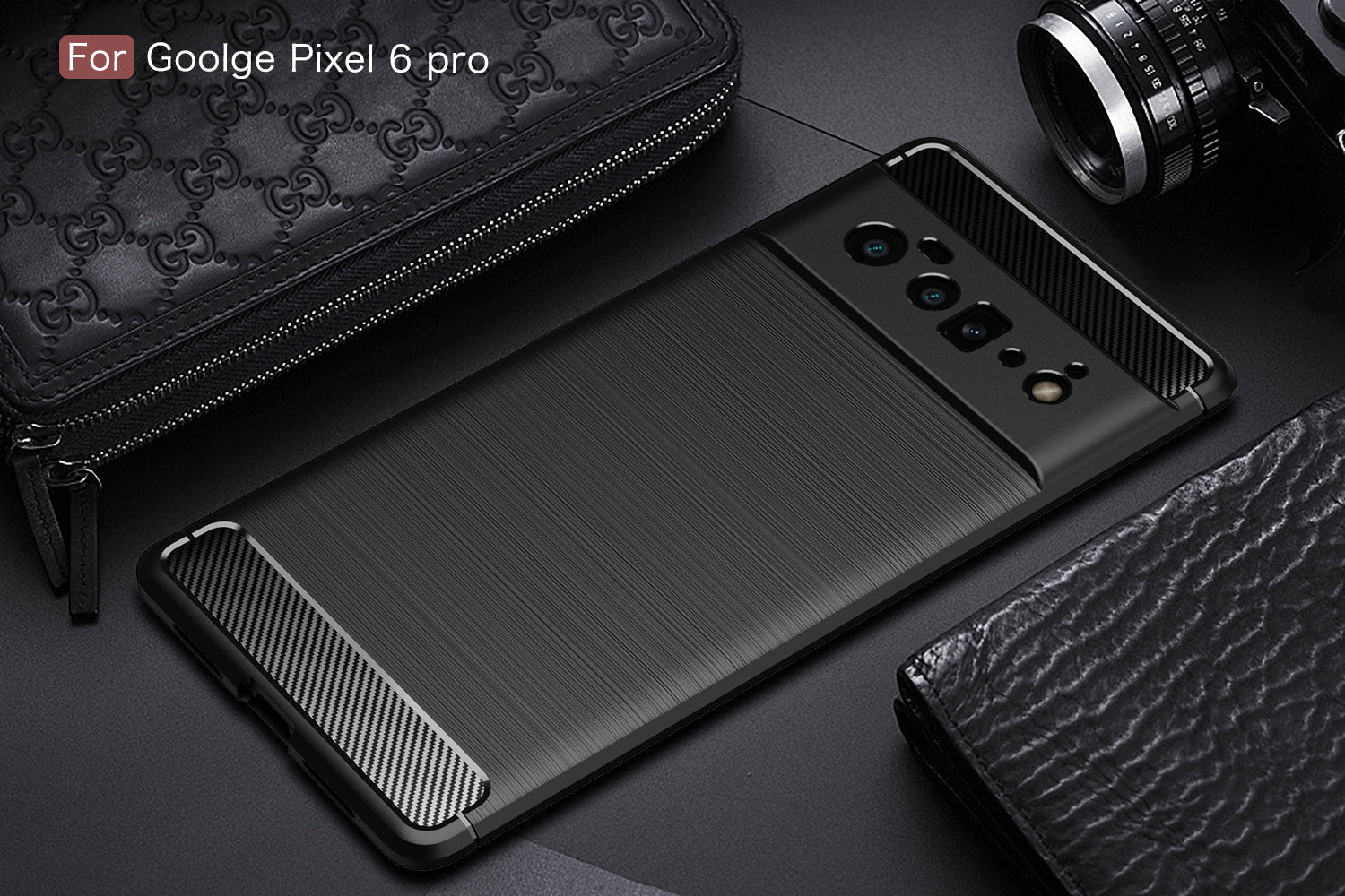 Google Pixel 6 Pro Carbon Fibre Case [Black]