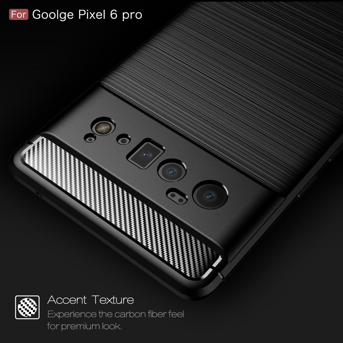 Google Pixel 6 Pro Carbon Fibre Case [Black]