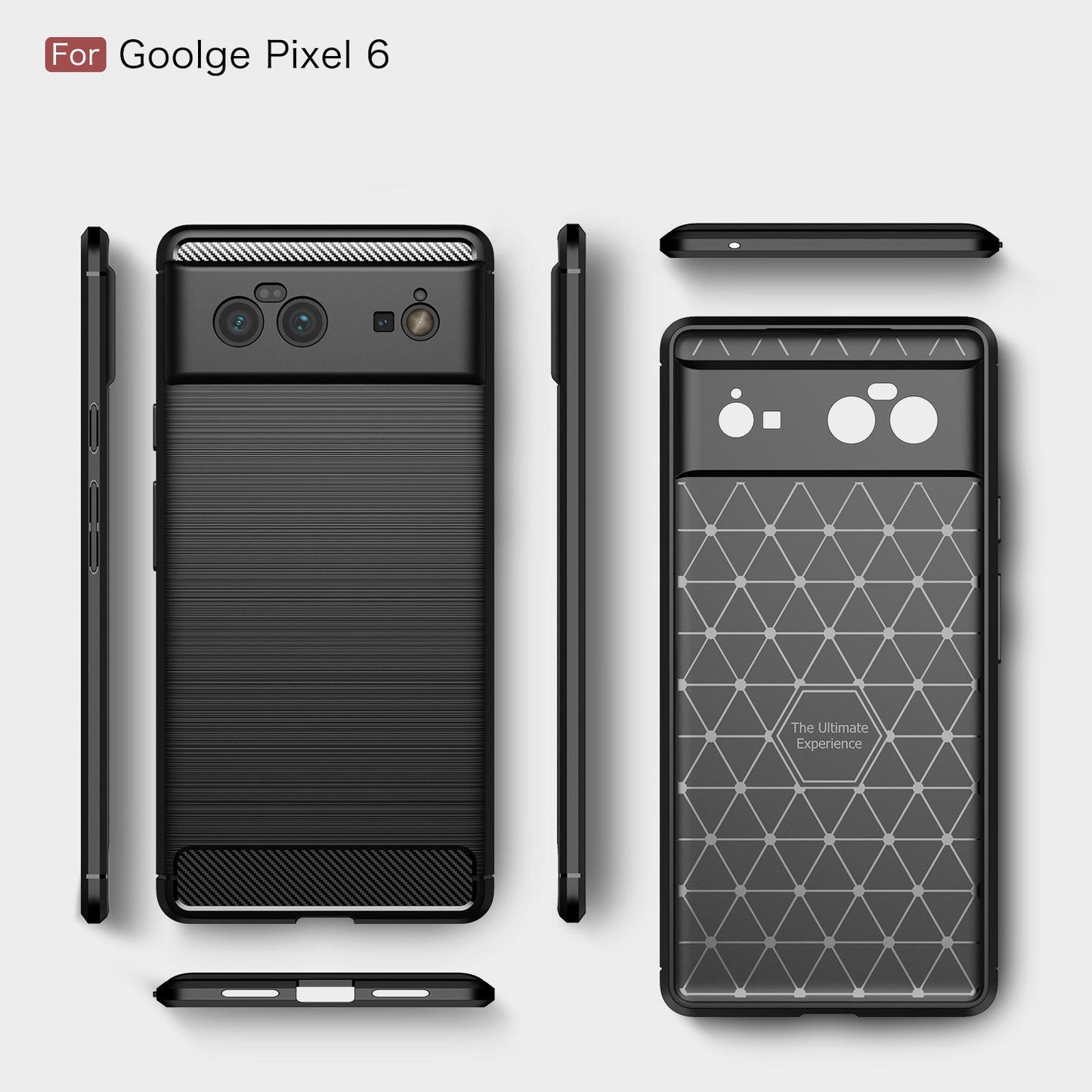 Google Pixel 6 Pro Carbon Fibre Case [Black]
