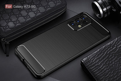 Samsung Galaxy A73 5g Carbon Fibre Case [Black]