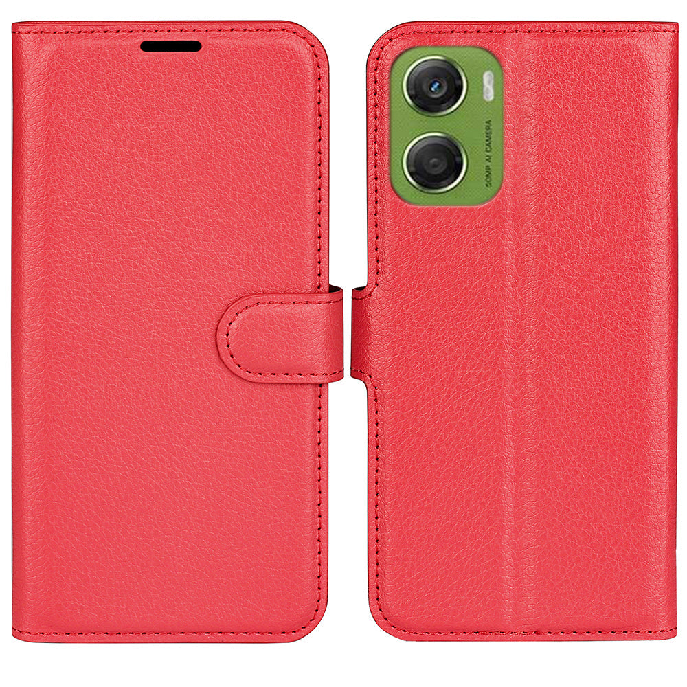 Moto G06 Pu Wallet Case [Red]