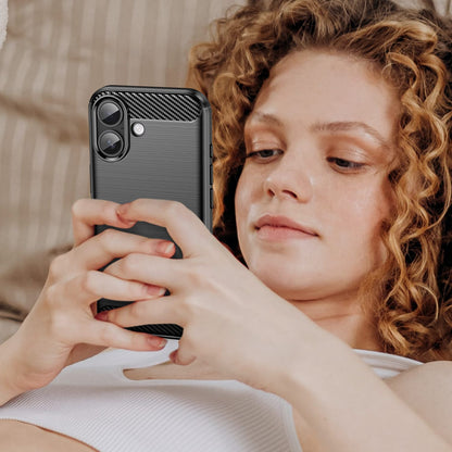 Iphone 17 Carbon Fibre Case [Black]