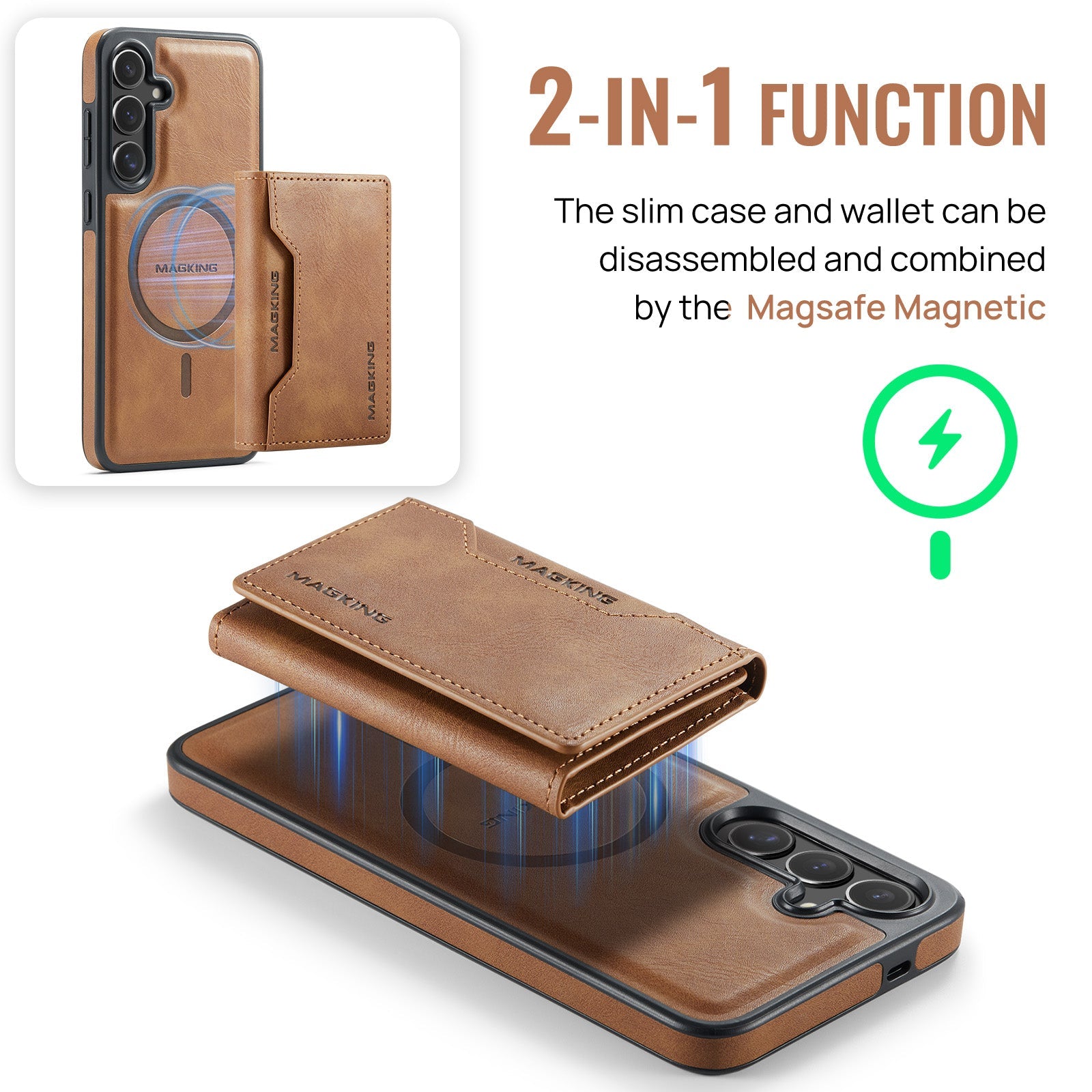 Galaxy S25 Magsafe Wallet [Brown]