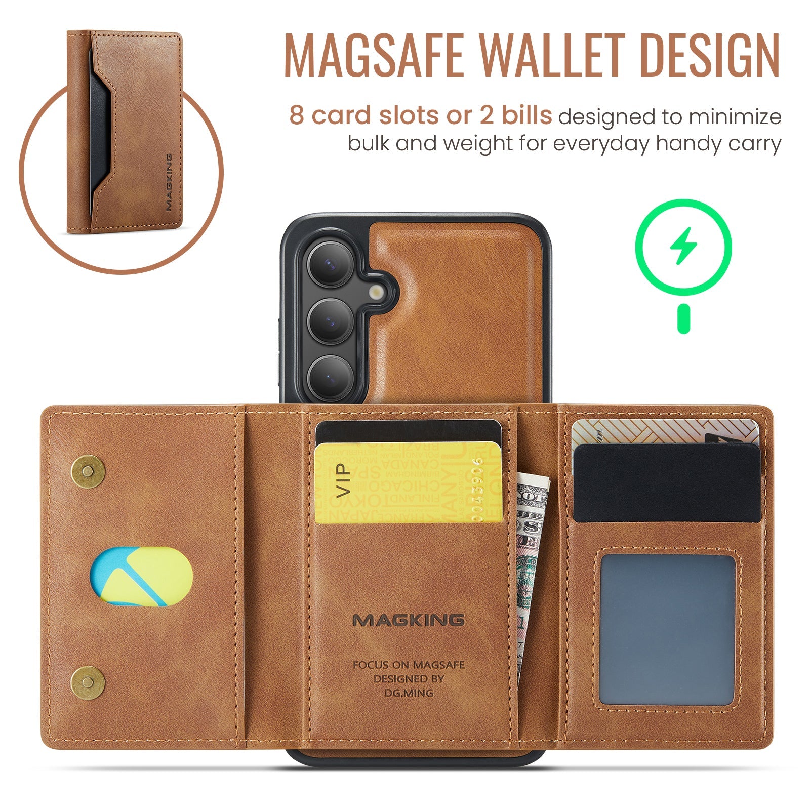 Galaxy S25 Magsafe Wallet [Brown]