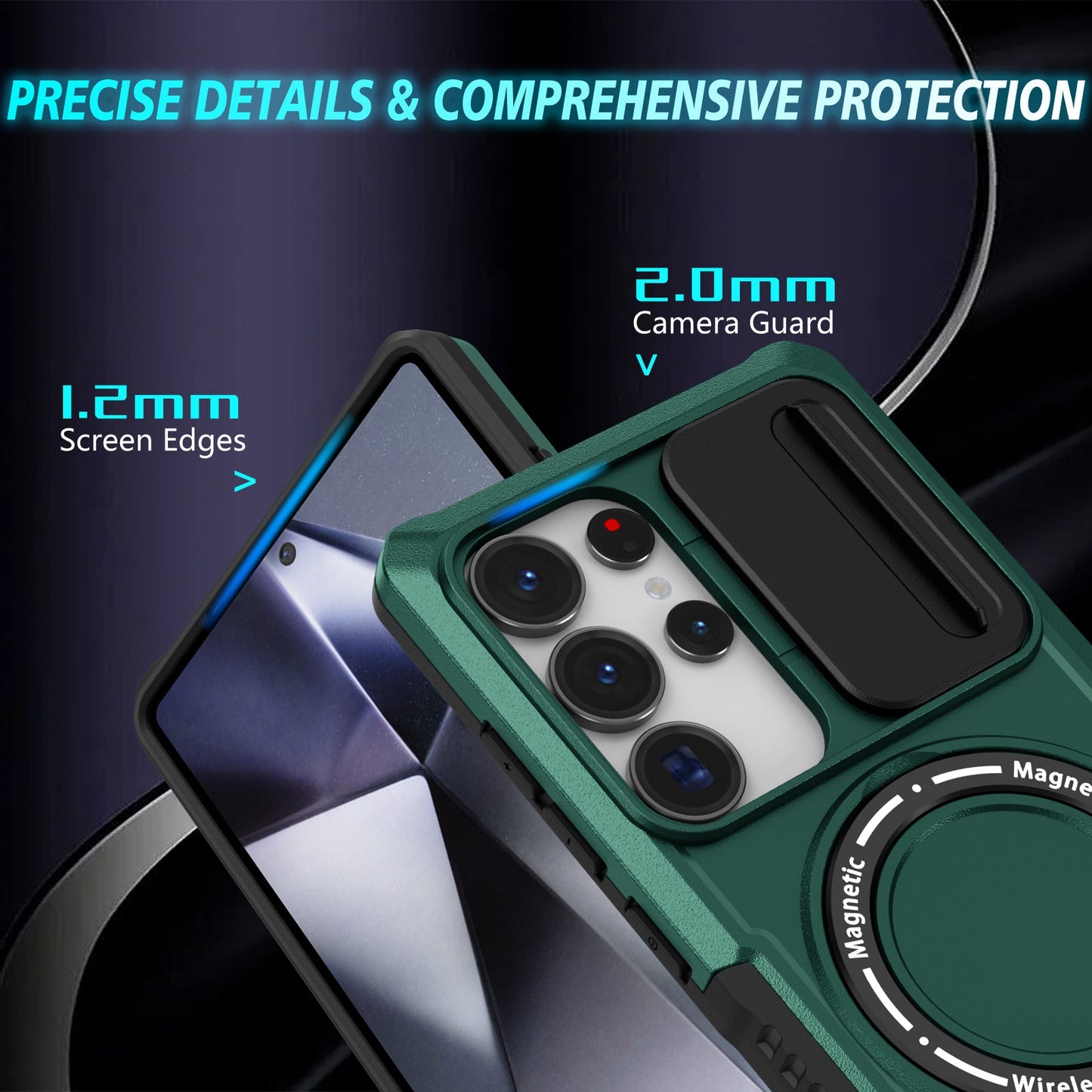 Galaxy S25 Ultra Magsafe Sliding Cover Case [Teal]