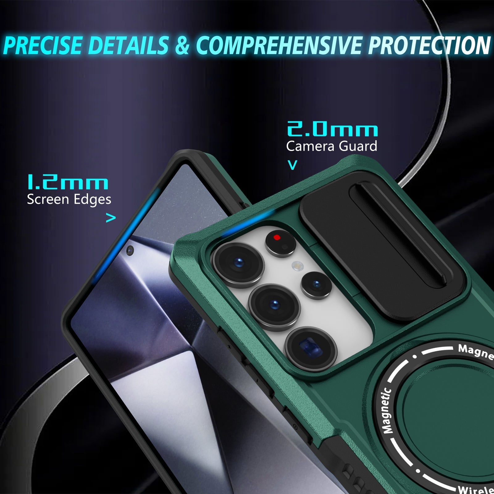 Galaxy S25 Ultra Magsafe Sliding Cover Case [Teal]