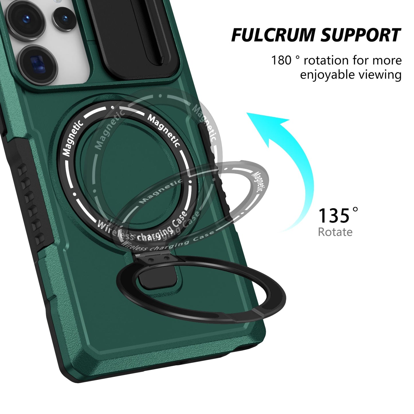 Galaxy S25 Ultra Magsafe Sliding Cover Case [Teal]