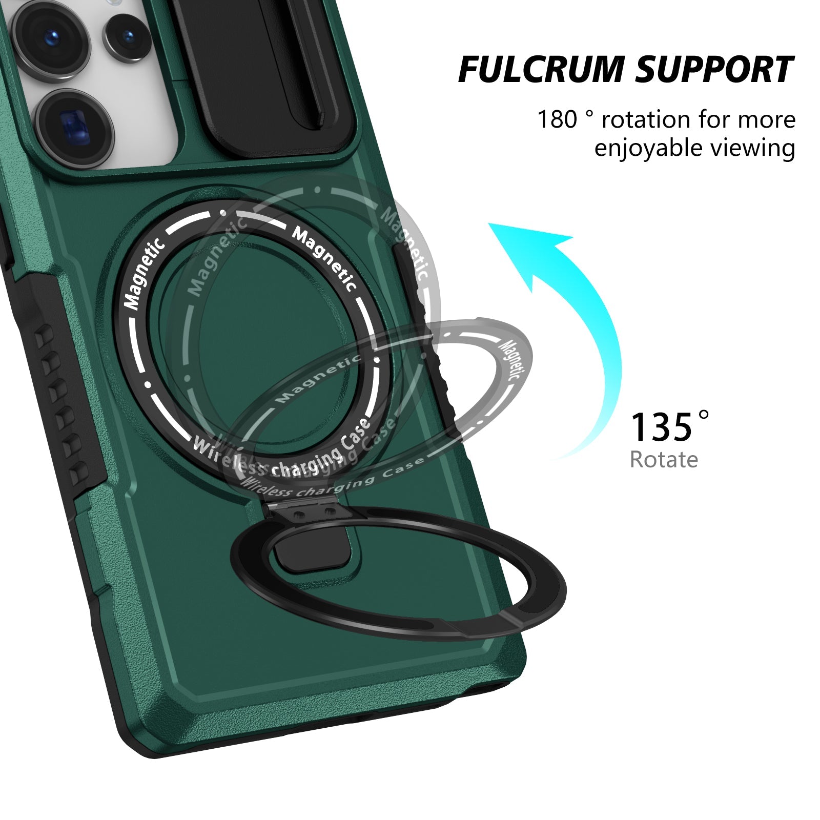 Galaxy S25 Ultra Magsafe Sliding Cover Case [Teal]