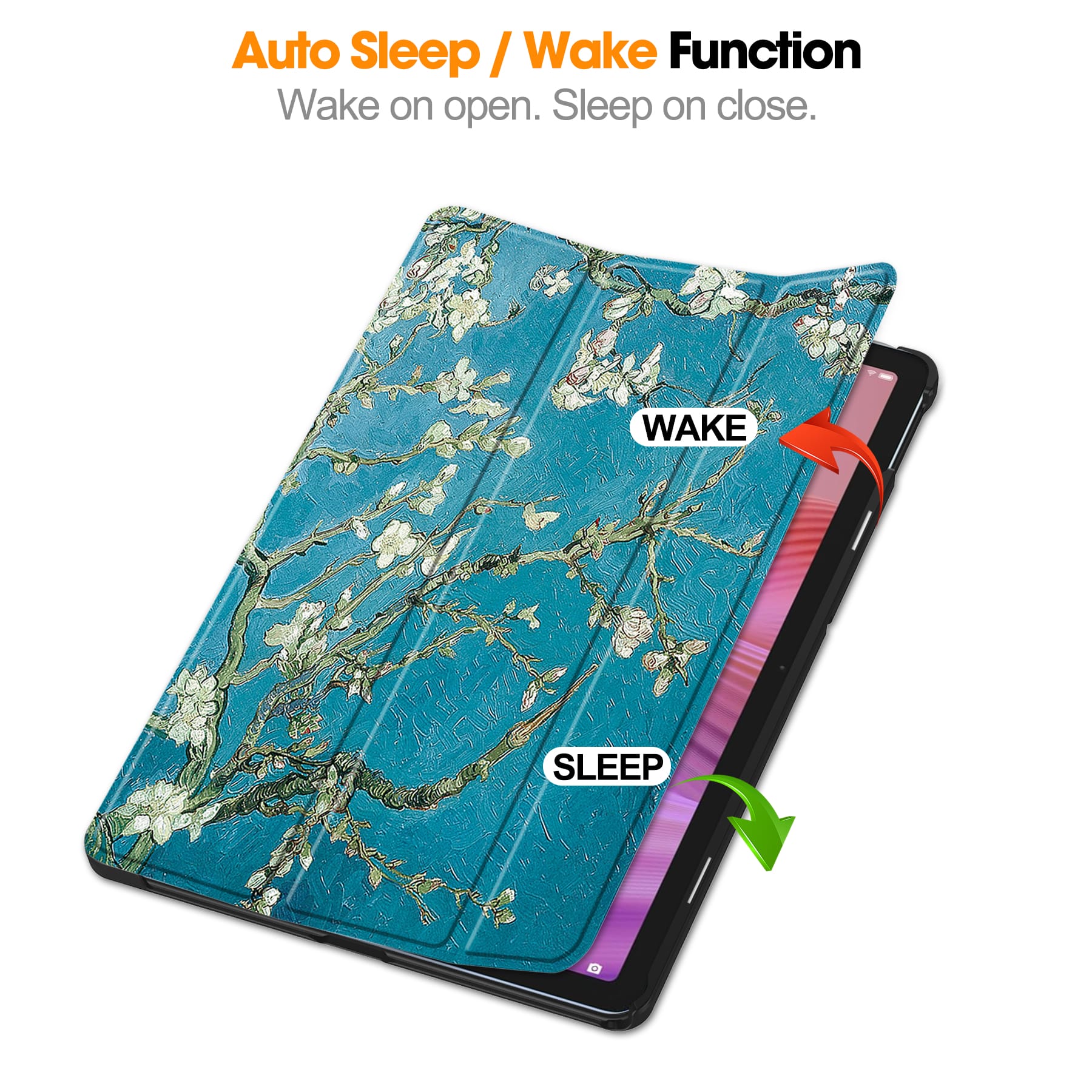 Tab 10.1" 2025 Tb311 Designer Tri-Fold Case [Plum Tree]