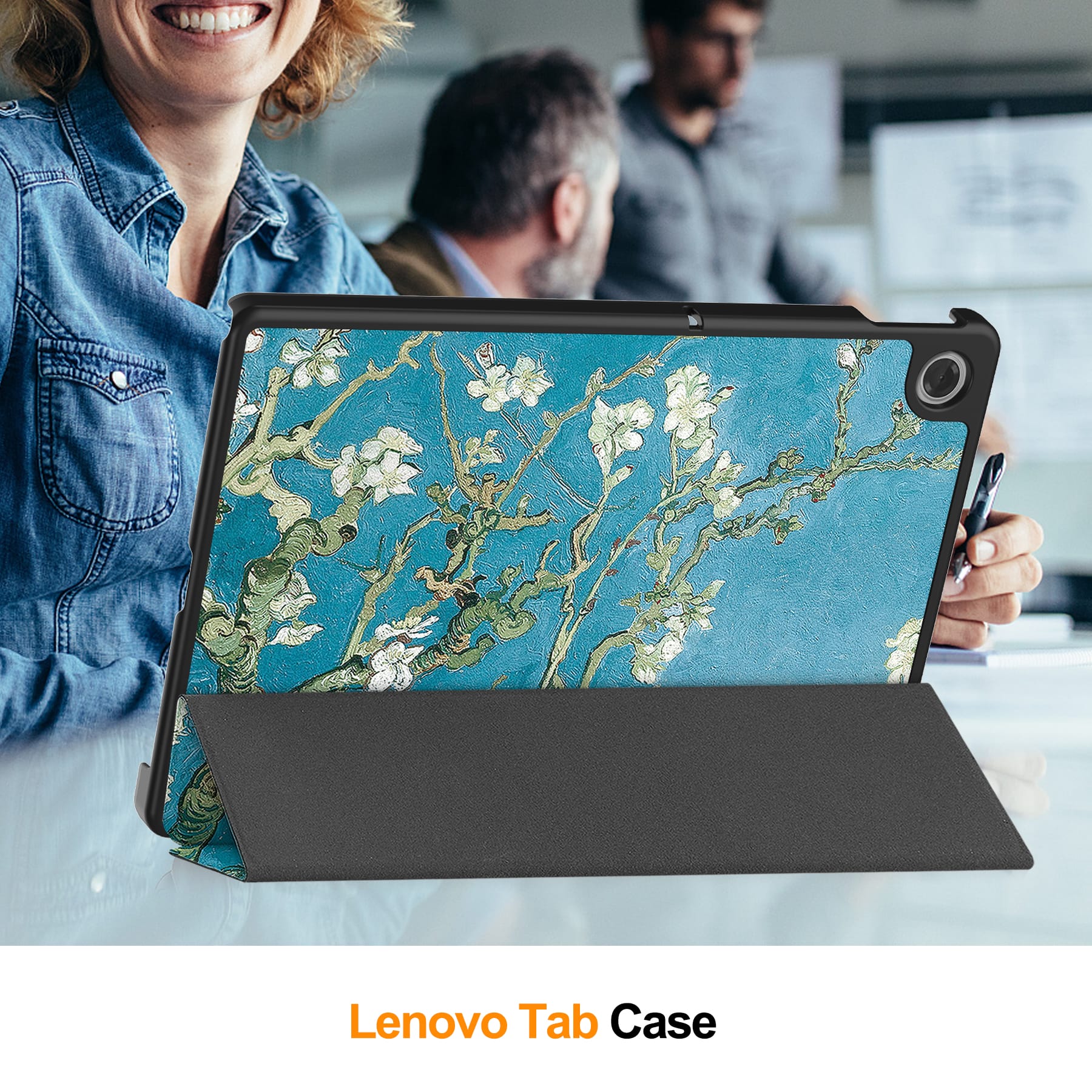 Tab 10.1" 2025 Tb311 Designer Tri-Fold Case [Plum Tree]