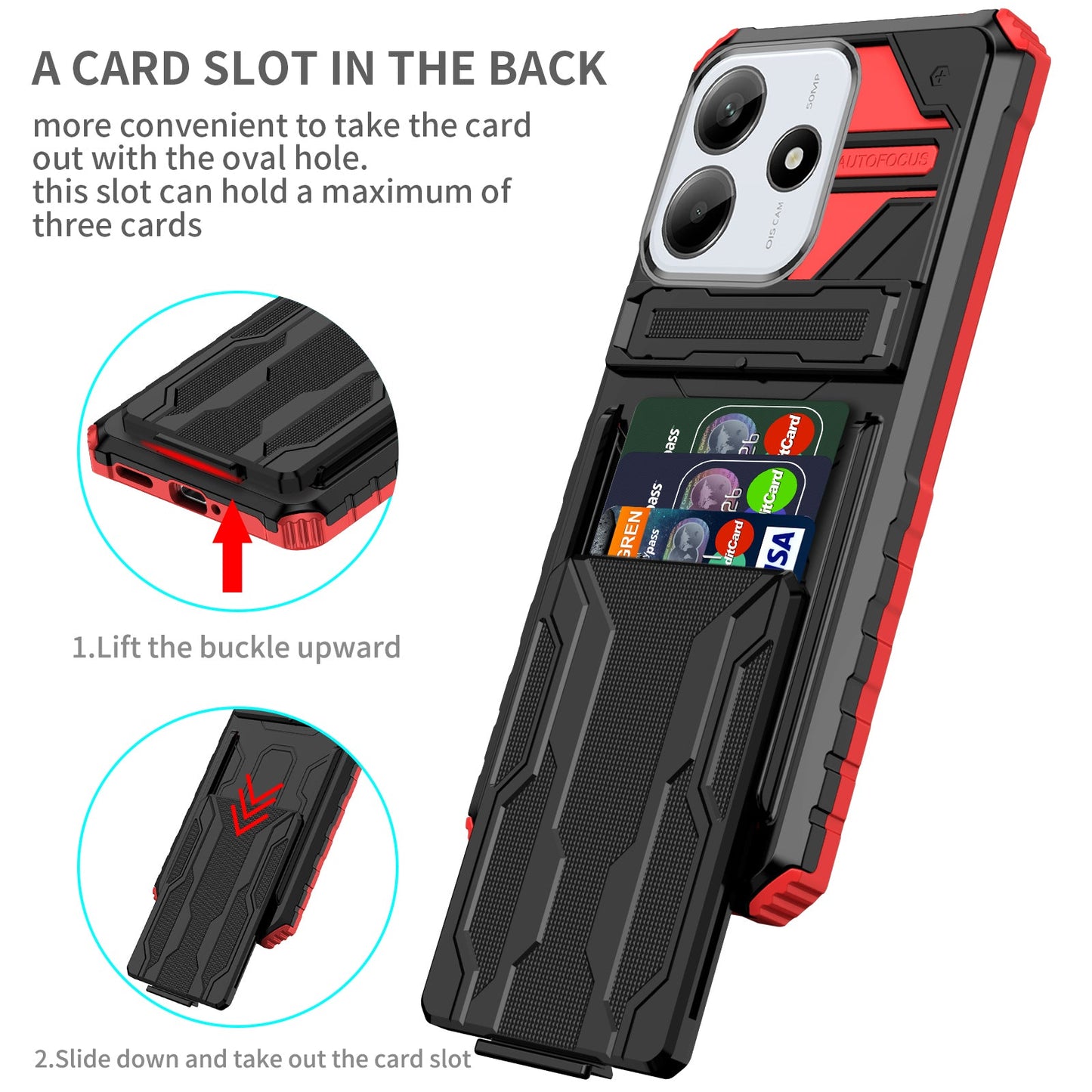 Xiaomi Redmi Note 14 5G Heavy Duty Case [Red]