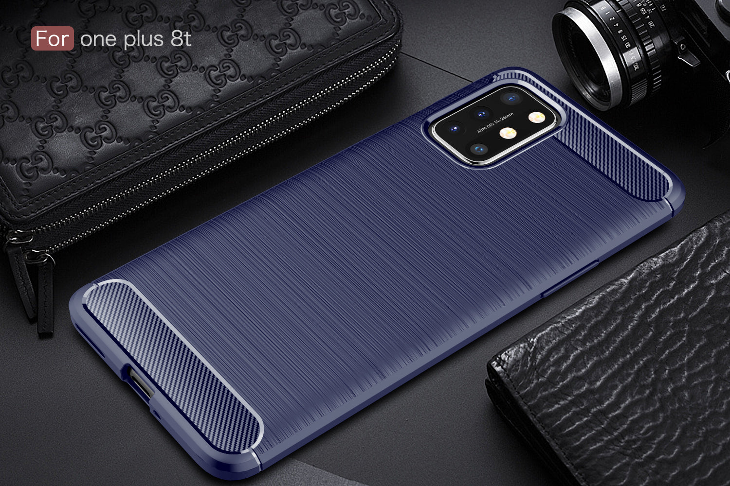 Oneplus 8t Carbon Fibre Case [Navy]