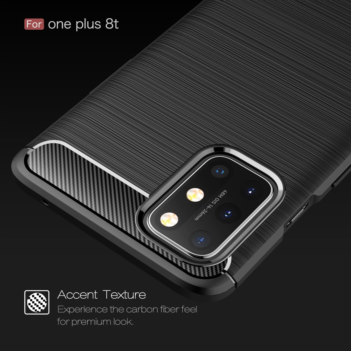 Oneplus 8t Carbon Fibre Case [Navy]
