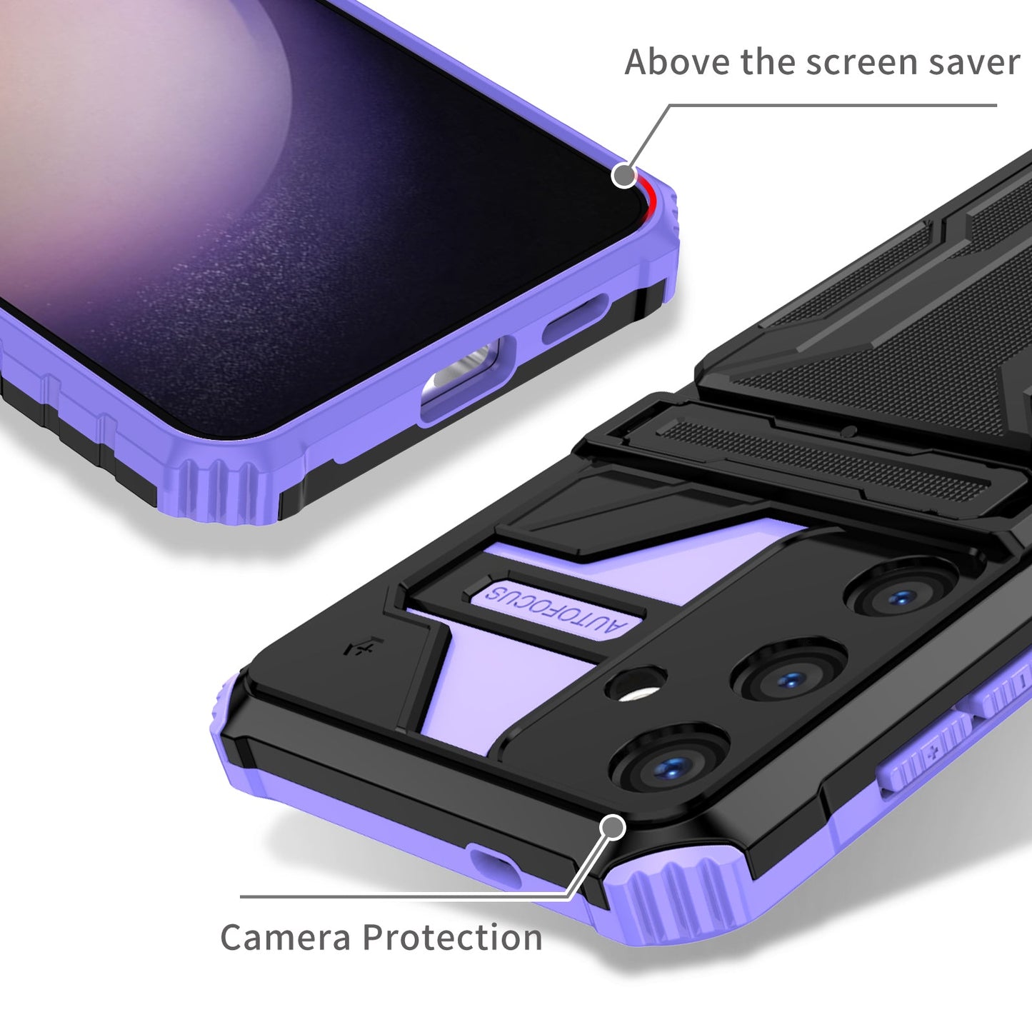 Galaxy S25 Plus Kickstand Heavy Duty Case [Purple]