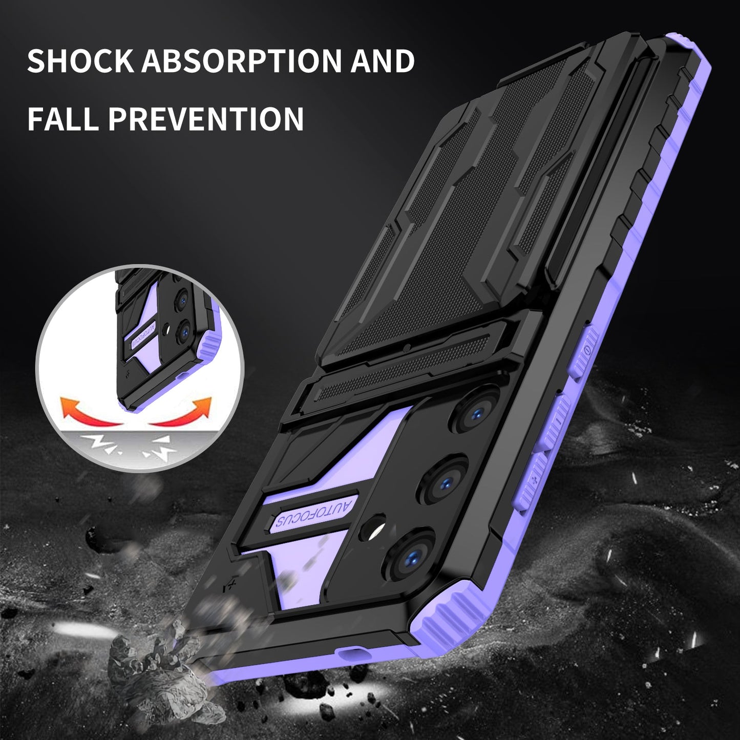 Galaxy S25 Plus Kickstand Heavy Duty Case [Purple]