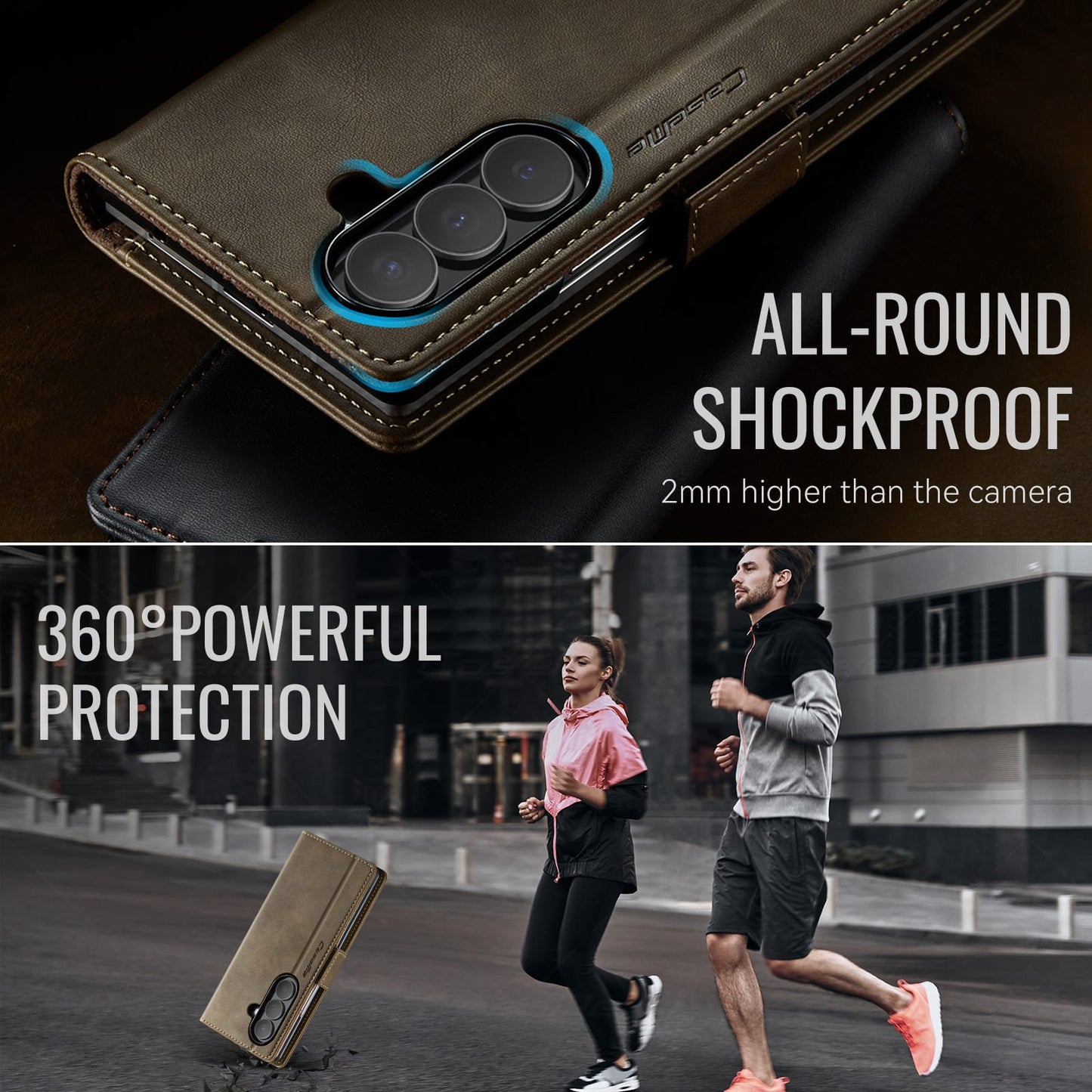 Galaxy Z Fold 7 Pu Wallet Case [Brown]