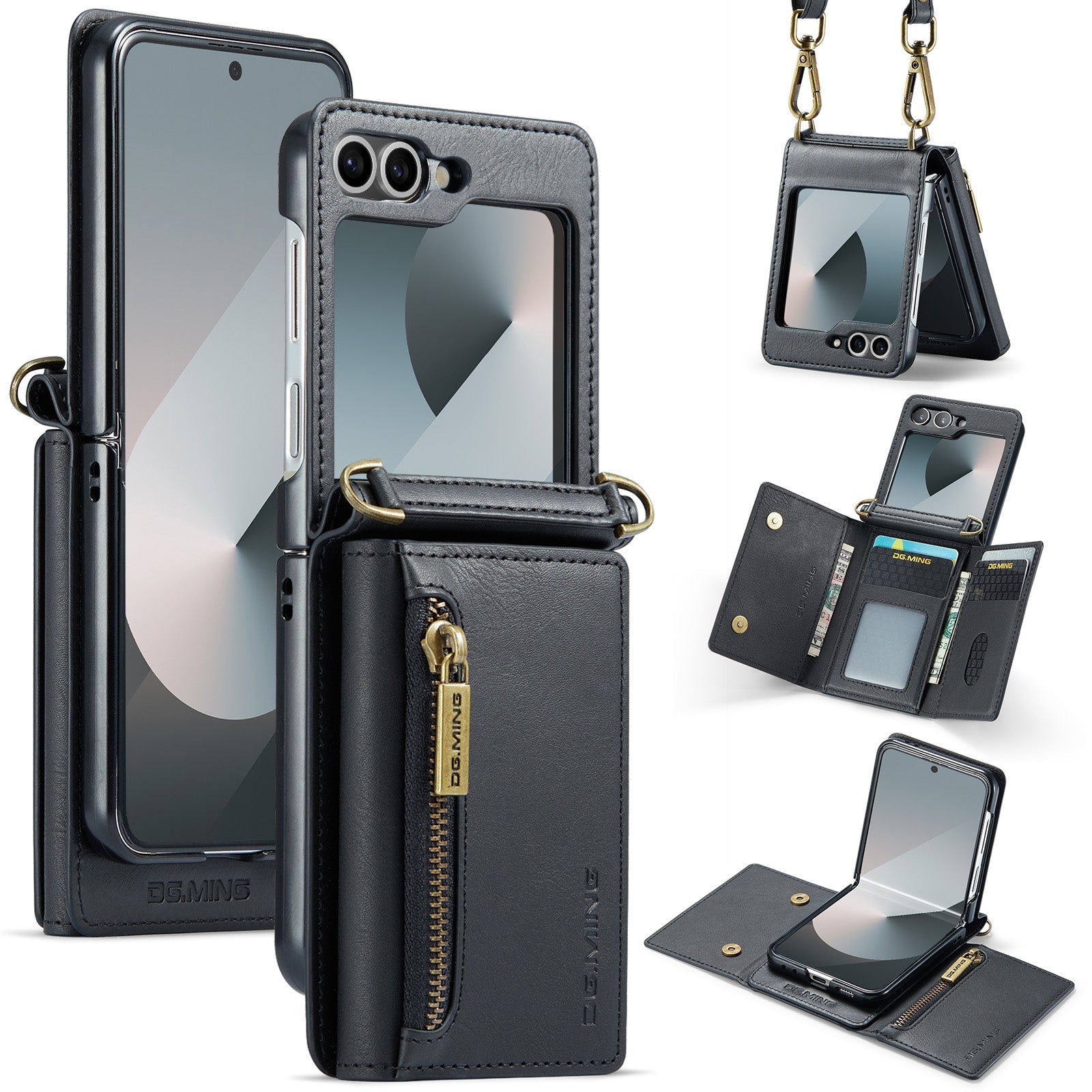 Galaxy Z Flip 7 Fe Pu Wallet Case [Black]