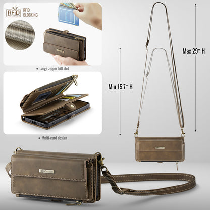 Samsung Galaxy A55 Crossbody Wallet [Coffee]