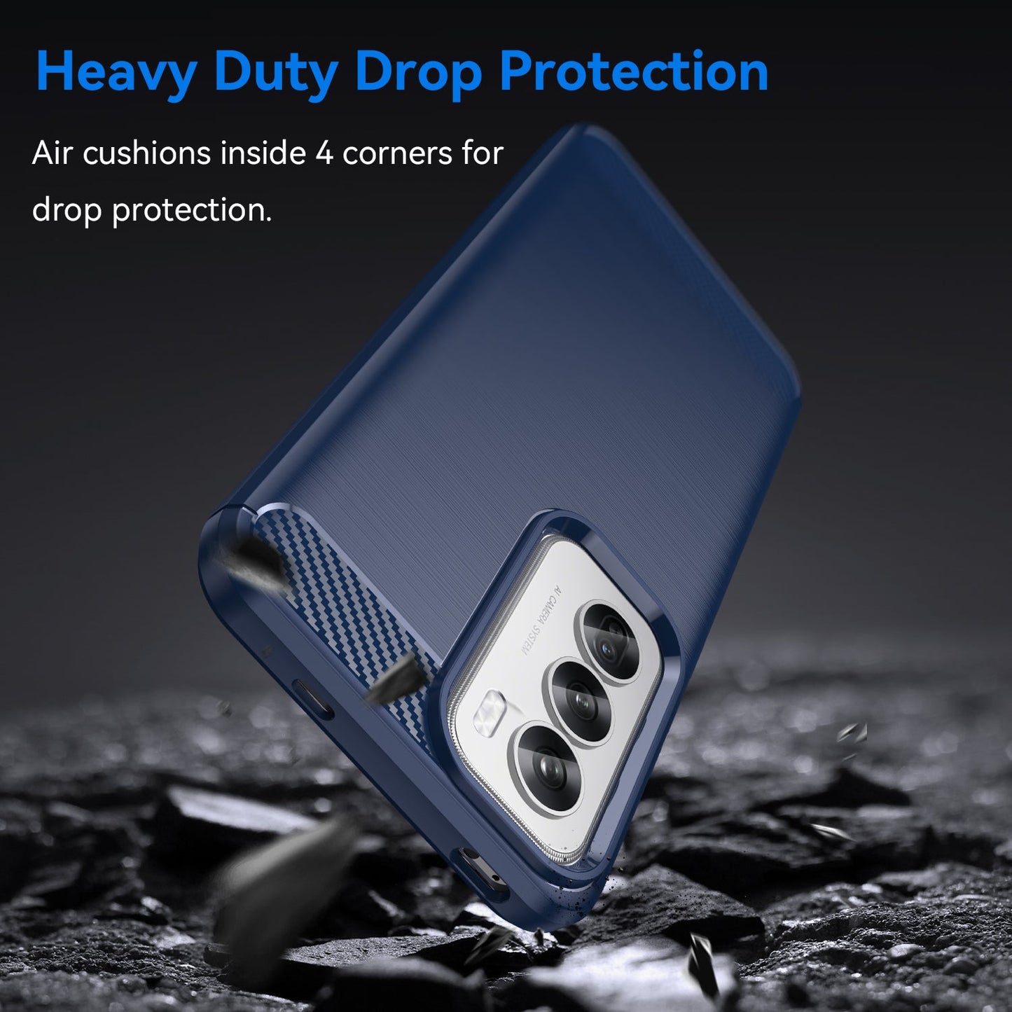 Oppo Reno 12 Pro Carbon Fibre Case [Navy]