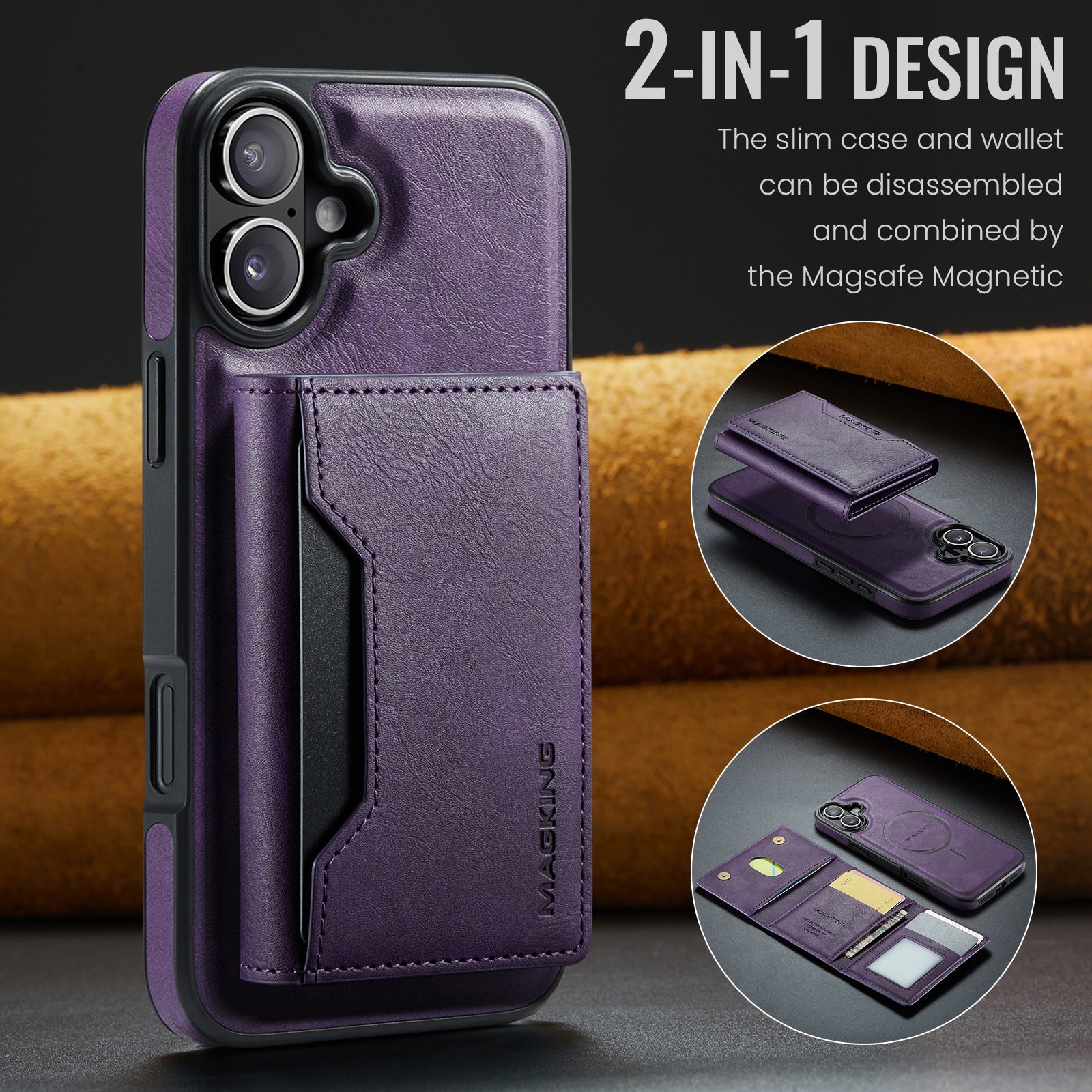 Iphone 16 Magsafe Wallet [Purple]