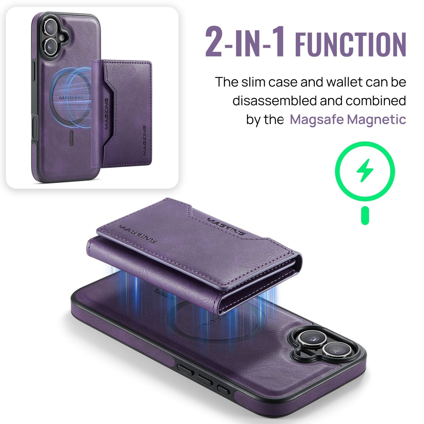 Iphone 16 Magsafe Wallet [Purple]