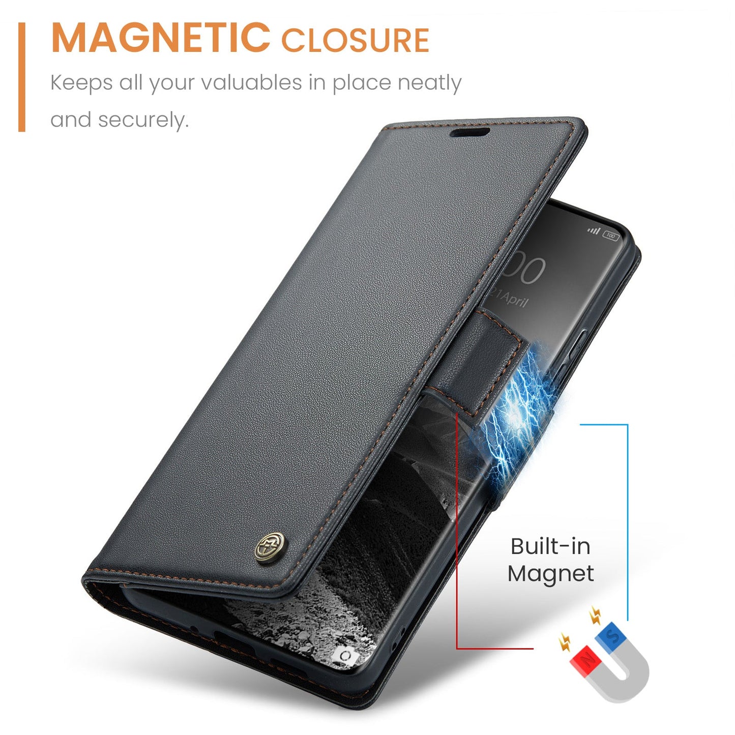 Xiaomi Redmi Note 14 Pro 5g Pu Wallet Case [Black]