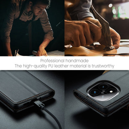 Xiaomi Redmi Note 14 Pro 5g Pu Wallet Case [Black]