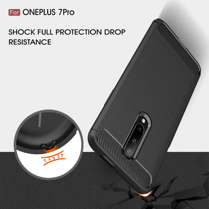 Oneplus 7 Pro Carbon Fibre Case [Red]