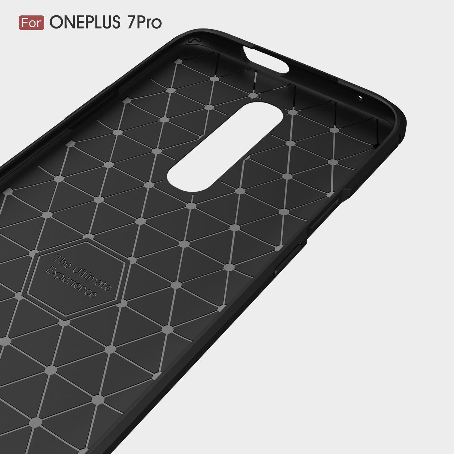 Oneplus 7 Pro Carbon Fibre Case [Red]