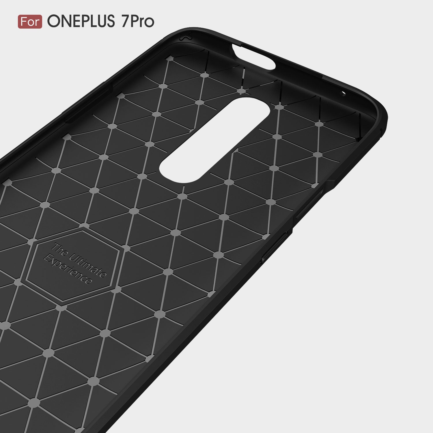 Oneplus 7 Pro Carbon Fibre Case [Red]