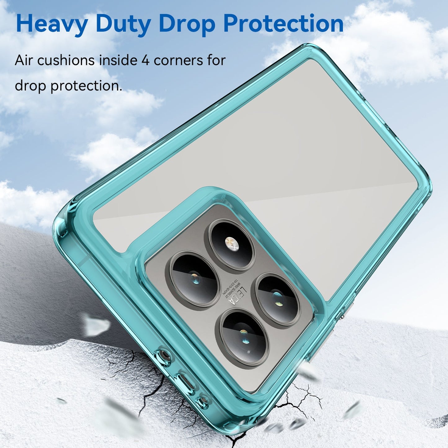 Xiaomi 14T Soft Gel Bumper Case [Clear Blue]