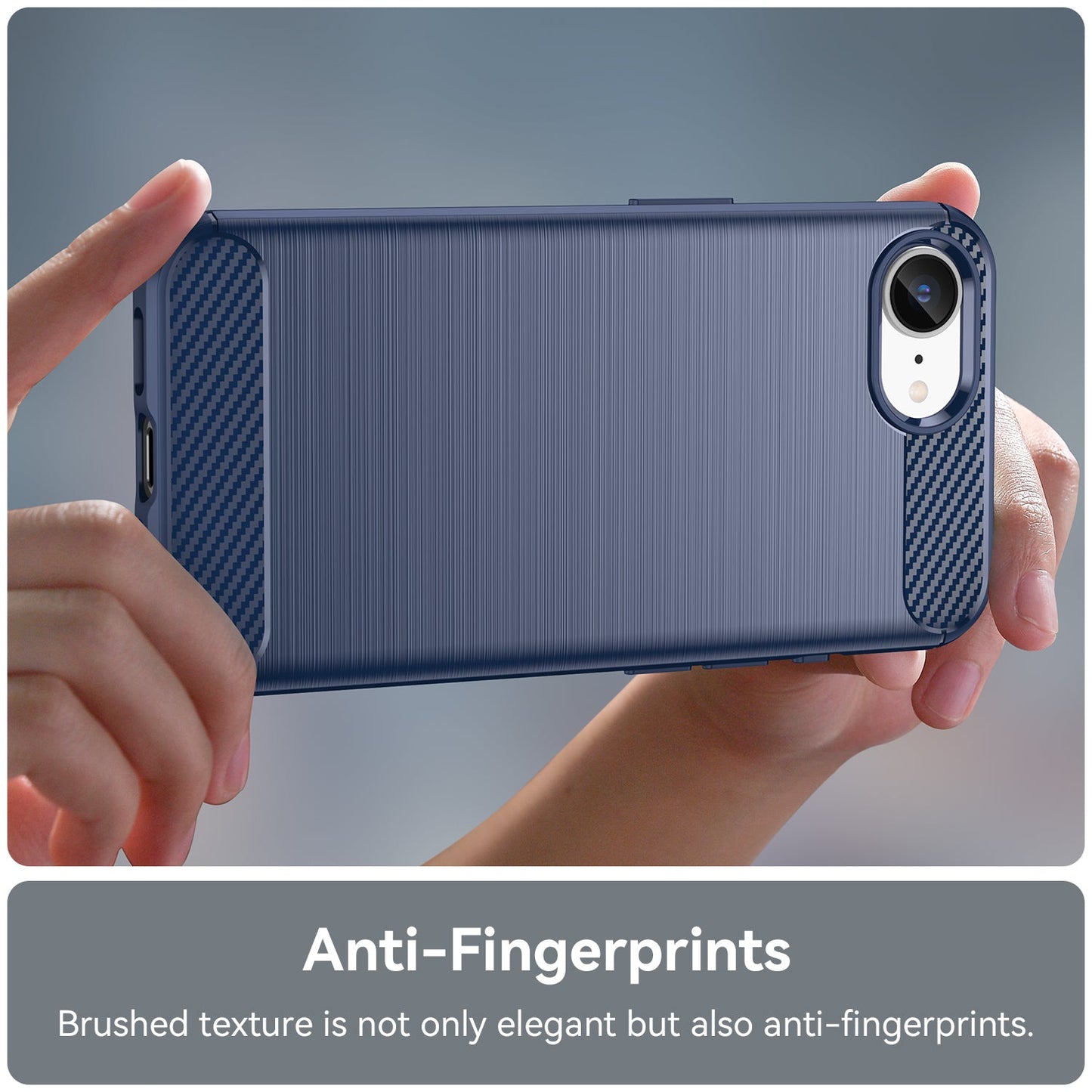 Apple iPhone 16E Carbon Fibre Case [Navy]