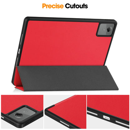 Lenovo Idea Tab Plus 12.1 2025 Tri-fold Pen Holder Case [Red]
