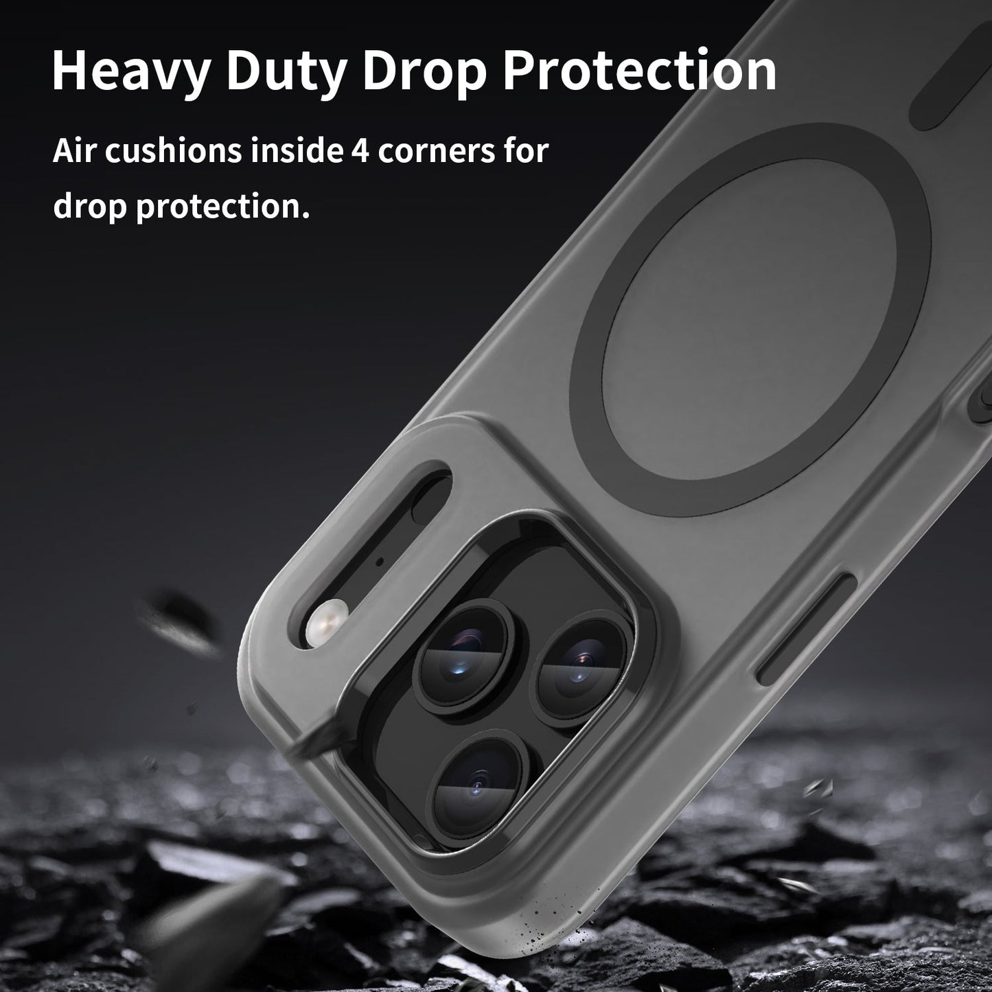 Iphone 17 Pro Magsafe Soft Matte Case [Black]