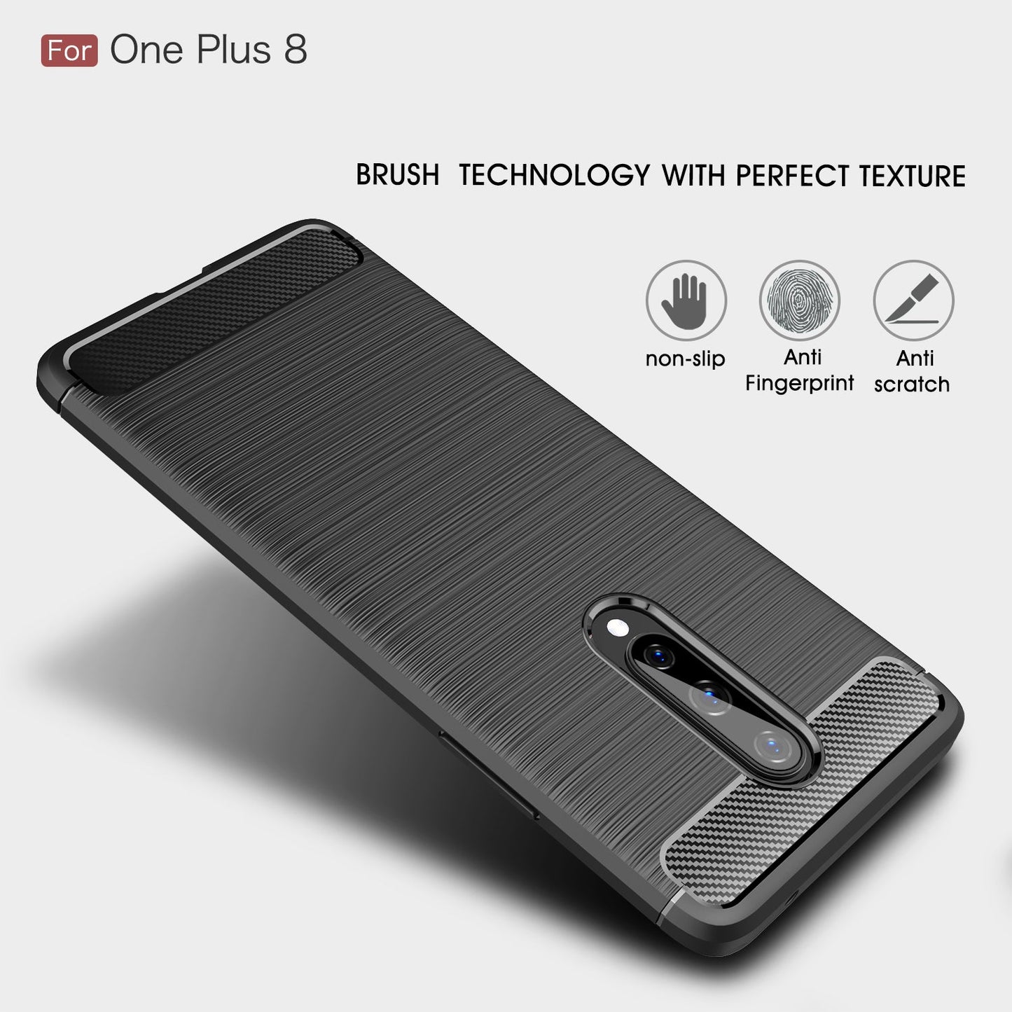 Oneplus 8 Carbon Fibre Case [Navy]
