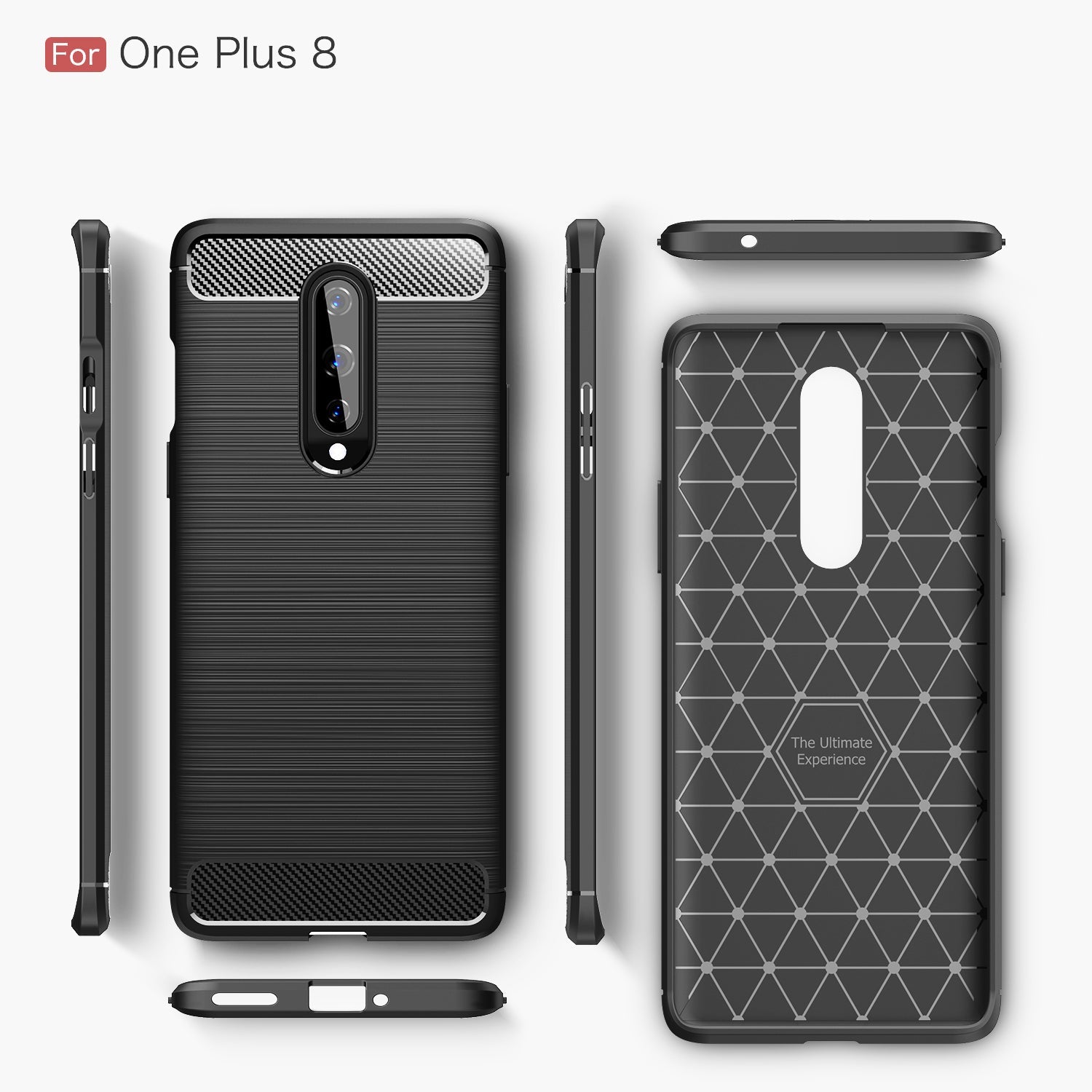 Oneplus 8 Carbon Fibre Case [Navy]