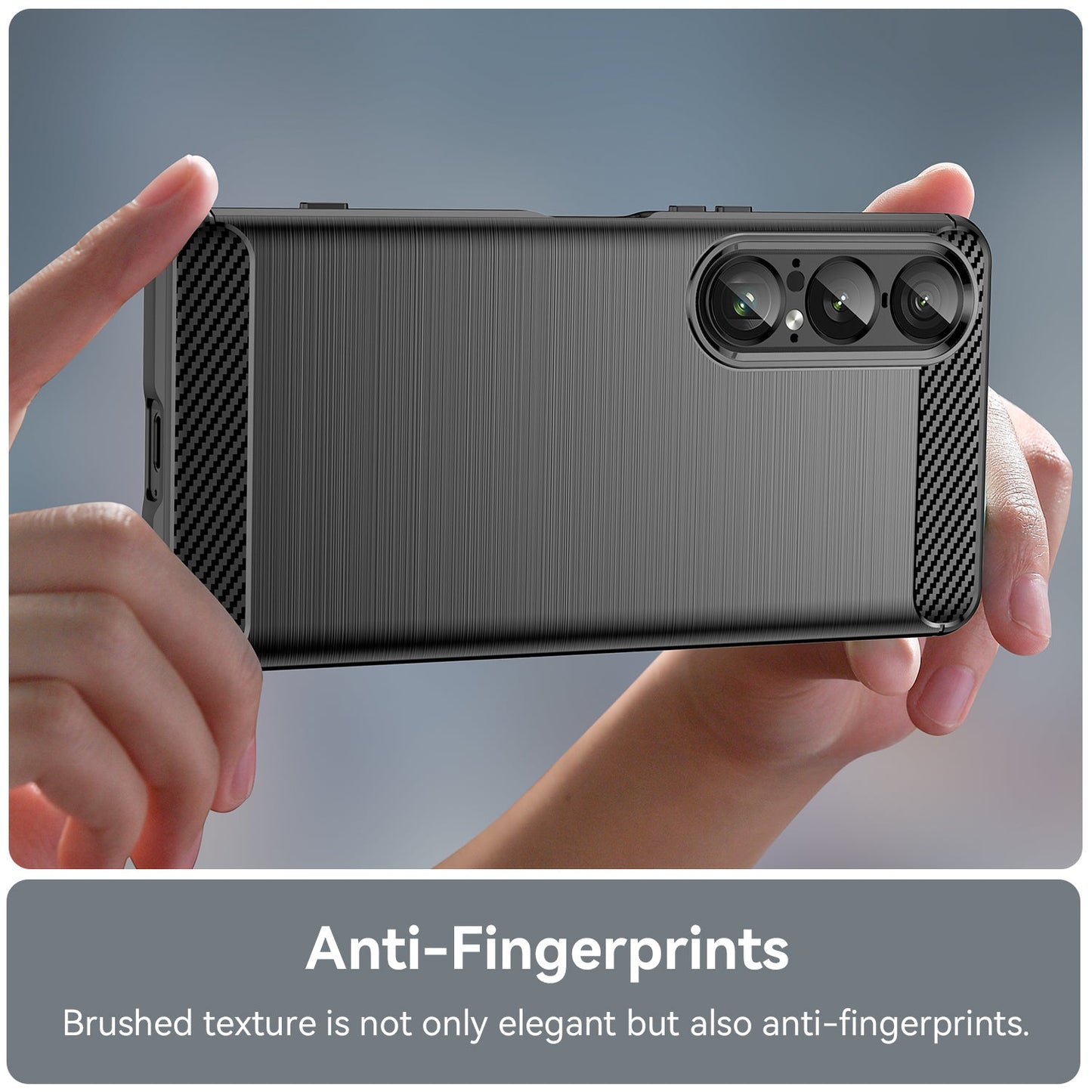 Sony Xperia 1 Vii Carbon Fibre Case [Black]