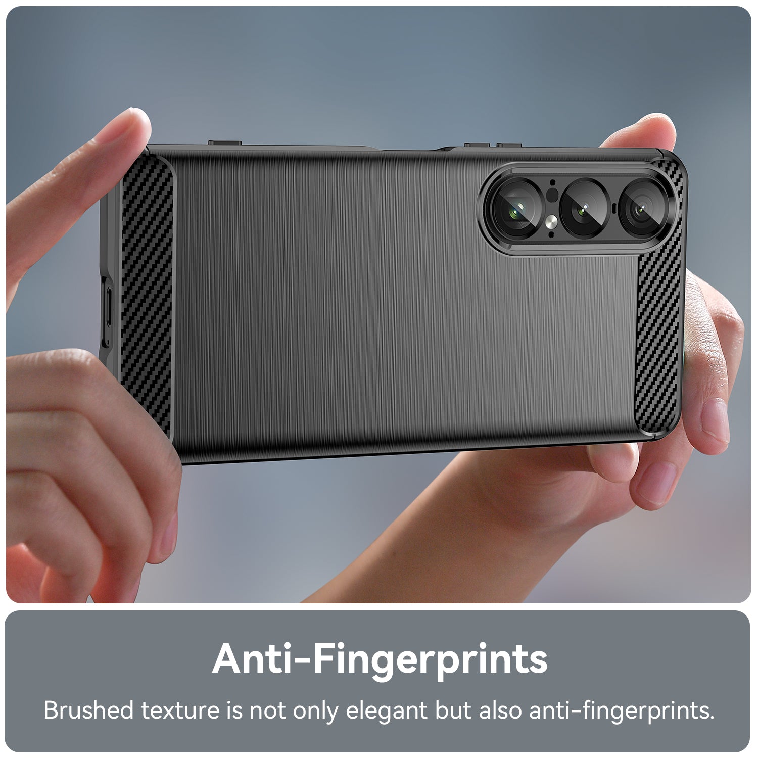 Sony Xperia 1 Vii Carbon Fibre Case [Black]