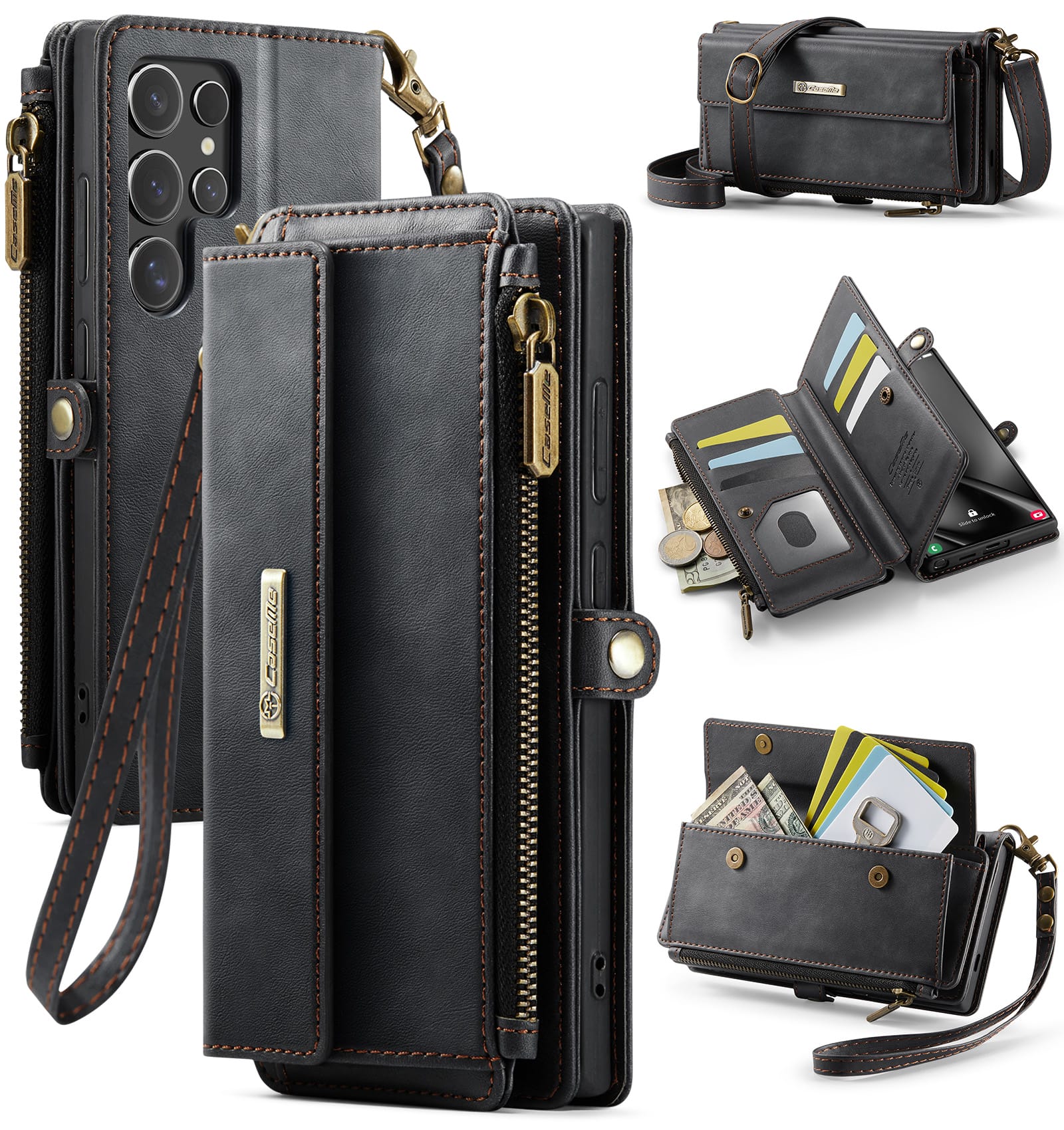 Samsung Galaxy S26 Ultra Crossbody Wallet [Black]