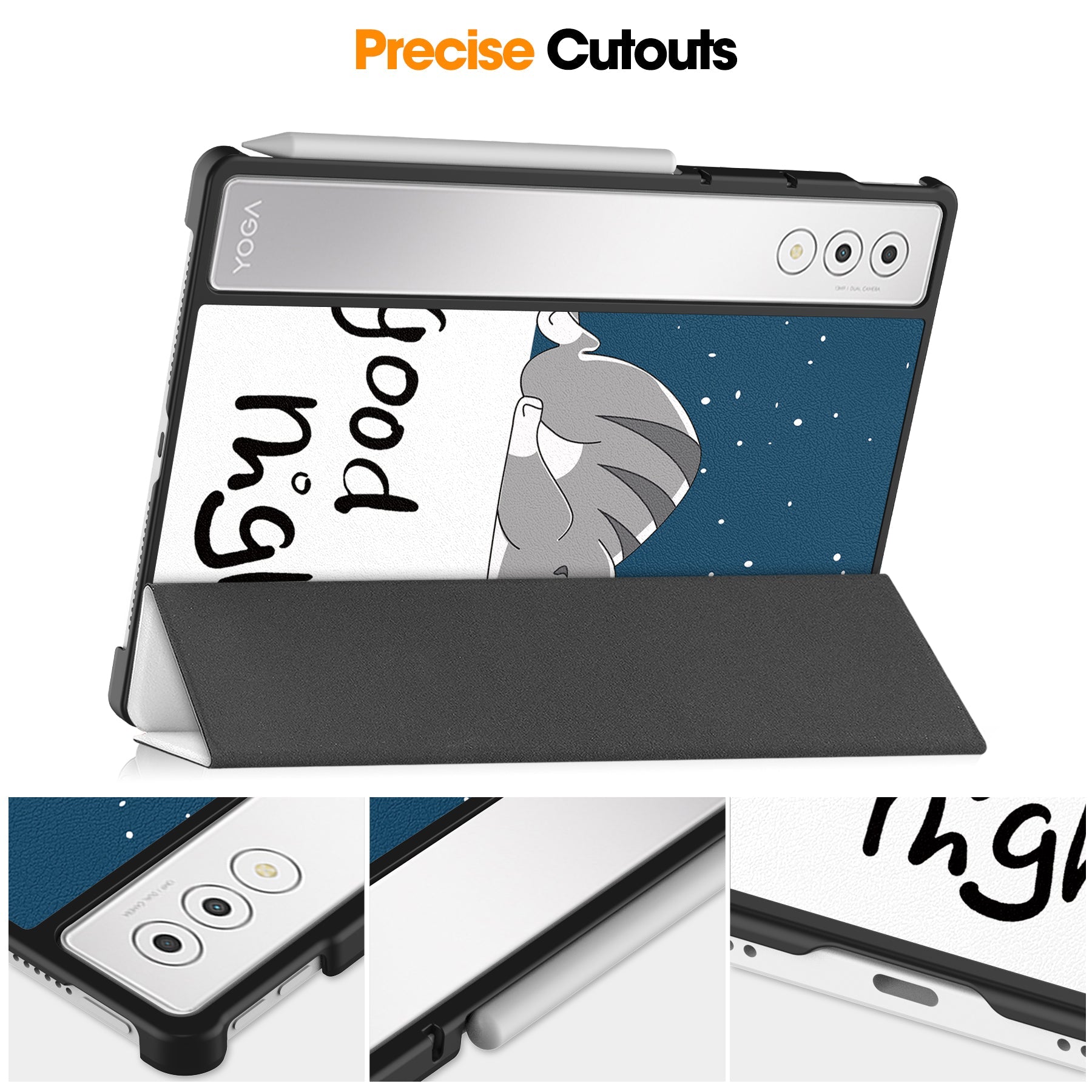 Lenovo Yoga Tab Plus 12.7 Tb520 Designer Tri-fold Case [Lazycat]