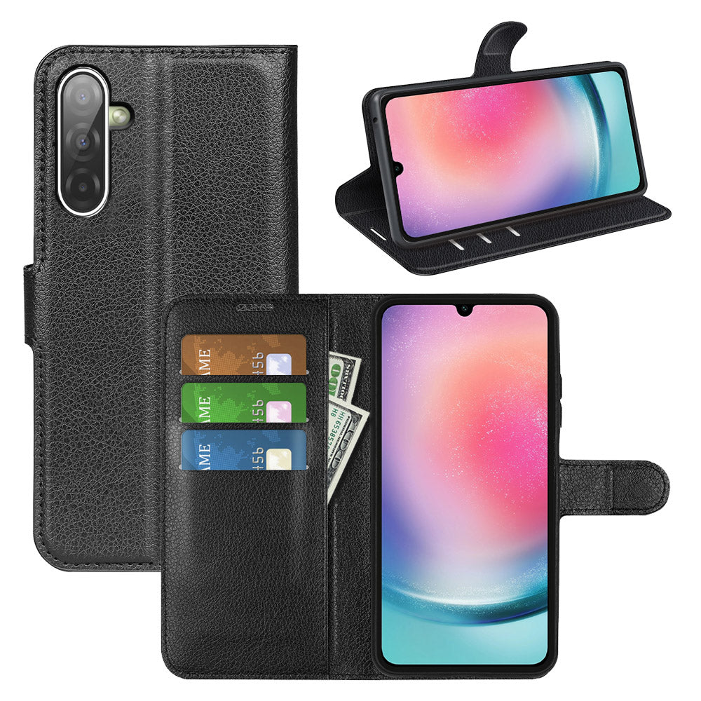 Galaxy A17 5g Pu Wallet Case [Black]