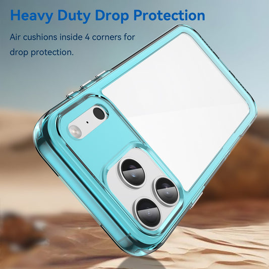 Iphone 17 Pro Max Soft Gel Case [Clear Blue]