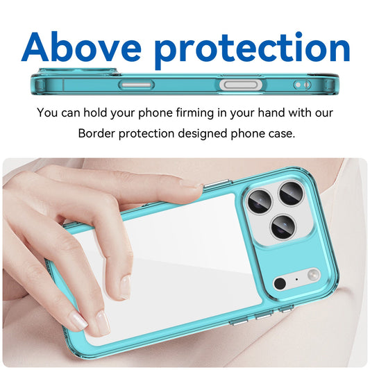 Iphone 17 Pro Max Soft Gel Case [Clear Blue]