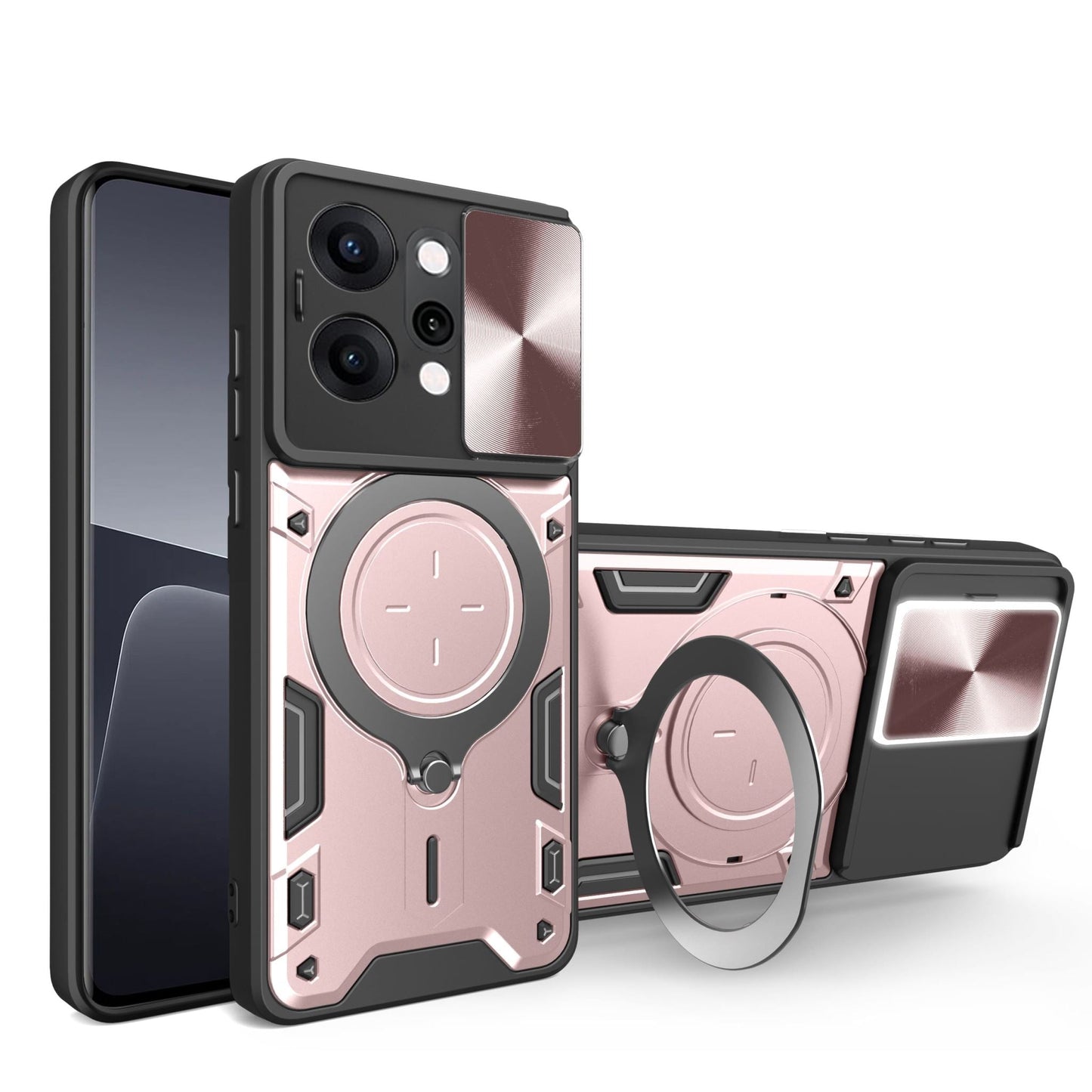 Oppo Reno 14 Pro 5g Ring Kickstand Case [Rose Gold]