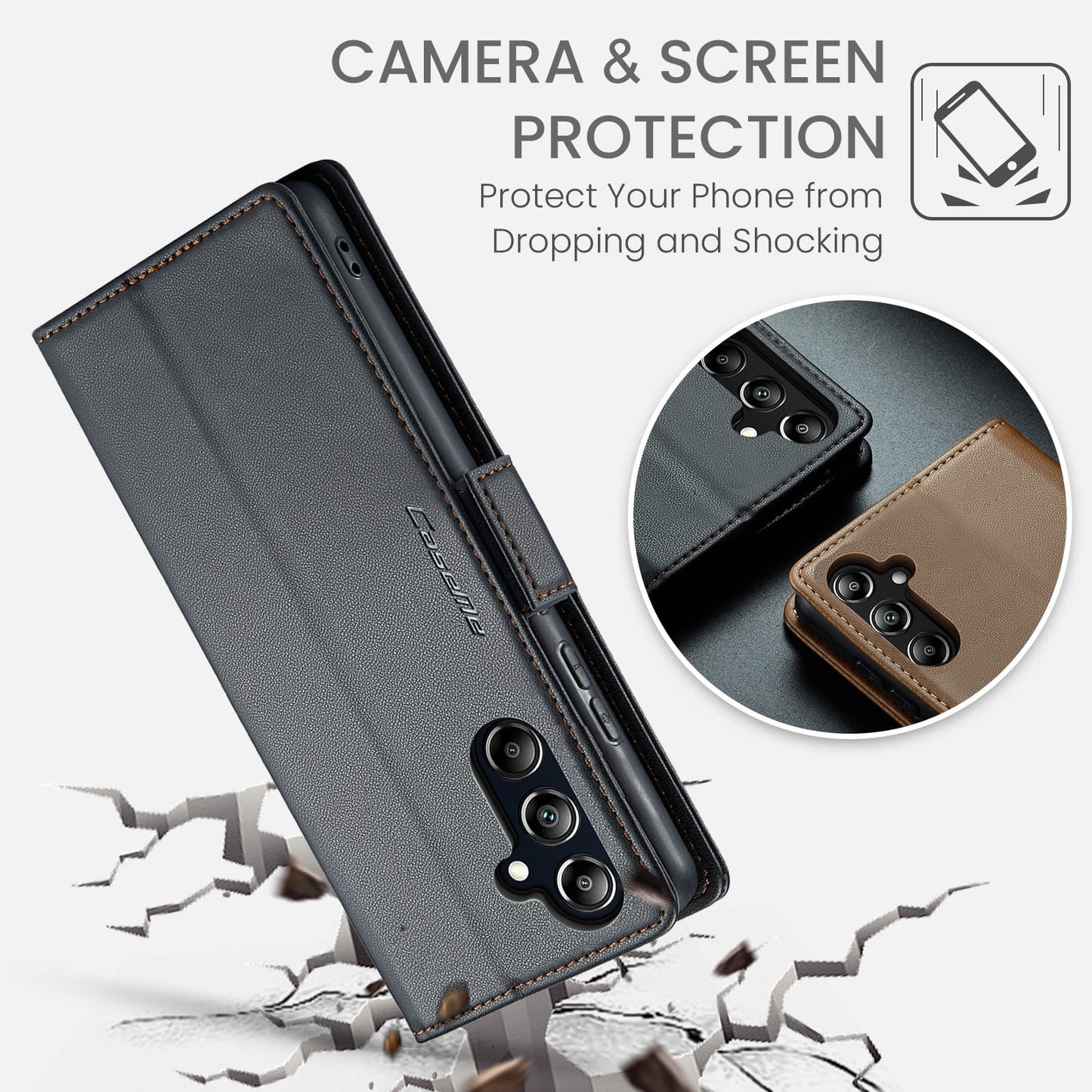 Samsung Galaxy A17 5G Pu Wallet Case [Black]