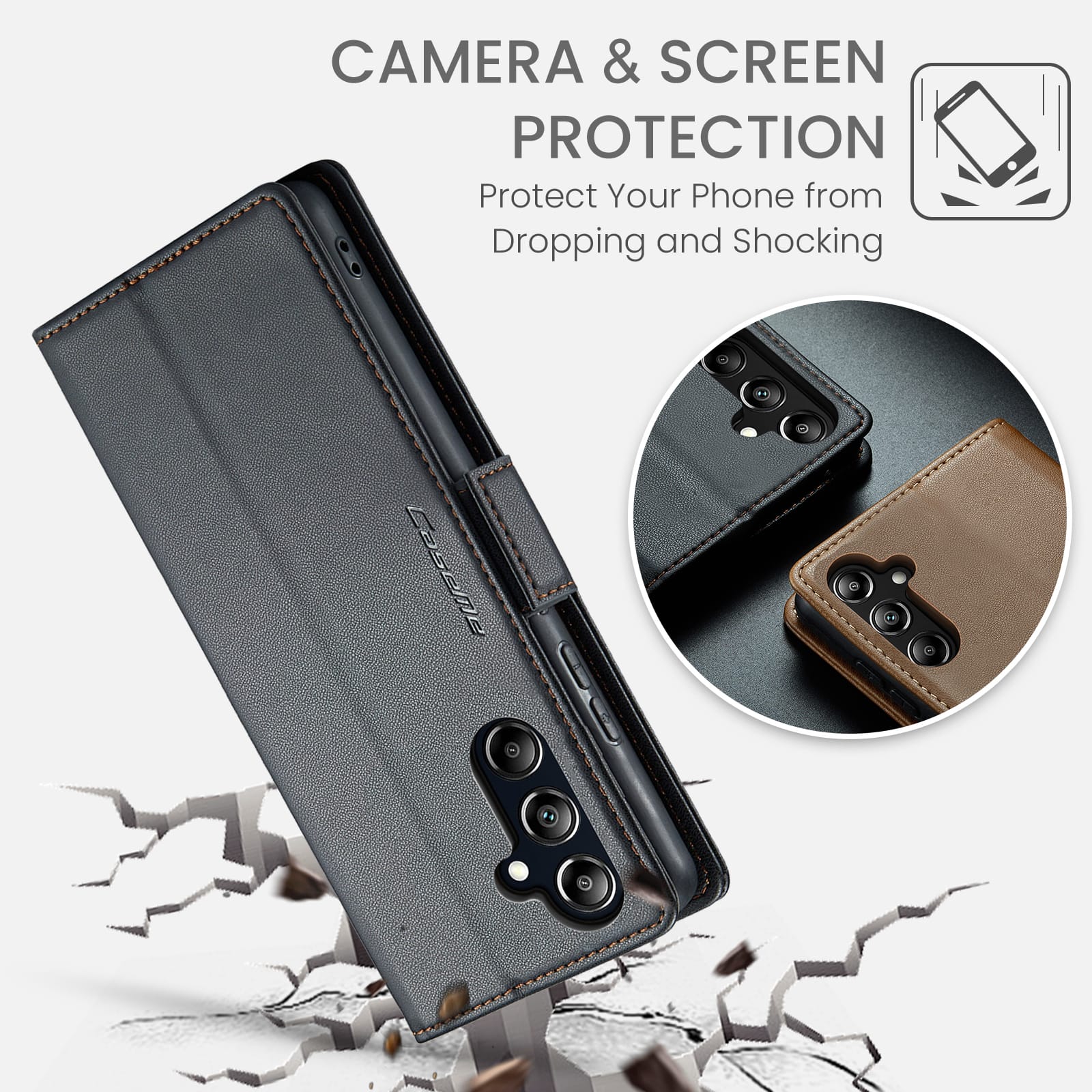 Samsung Galaxy A17 5G Pu Wallet Case [Black]