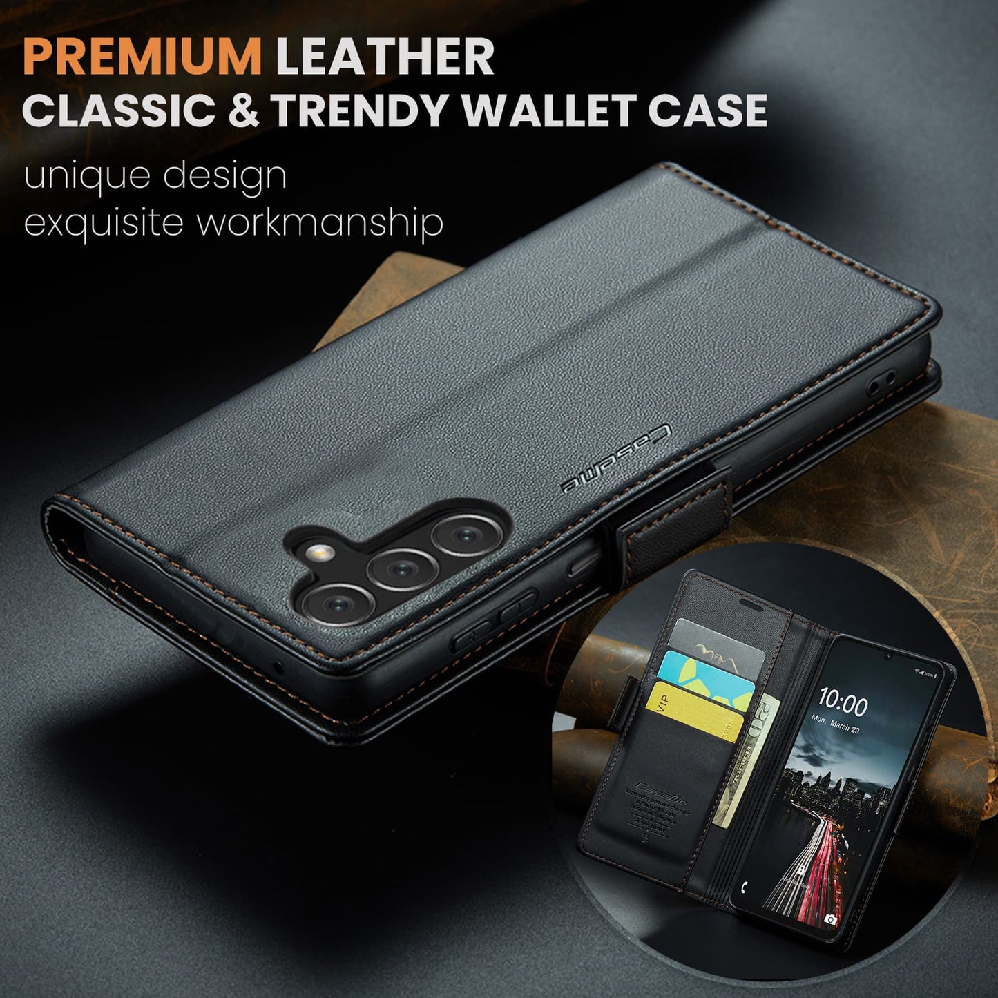Samsung Galaxy A17 5G Pu Wallet Case [Black]