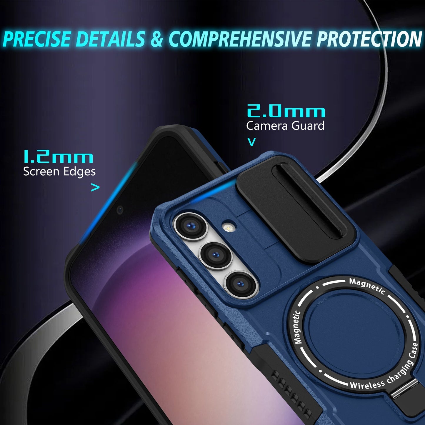 Galaxy S25 Magsafe Sliding Cover Case [Navy]